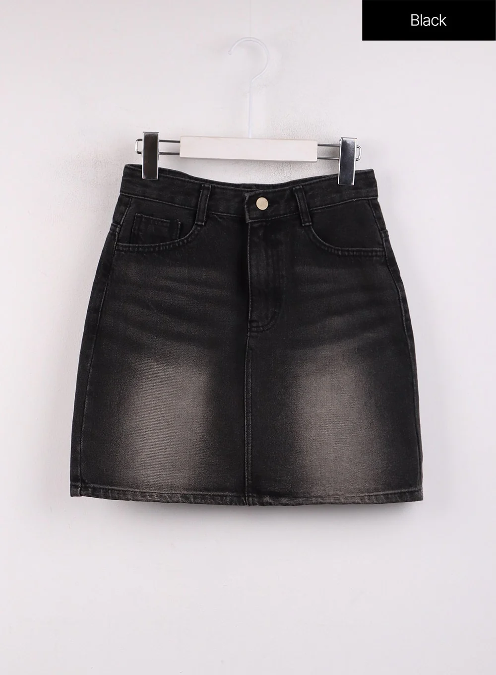 Washed Mini Denim Skirt OJ431 - Image 9