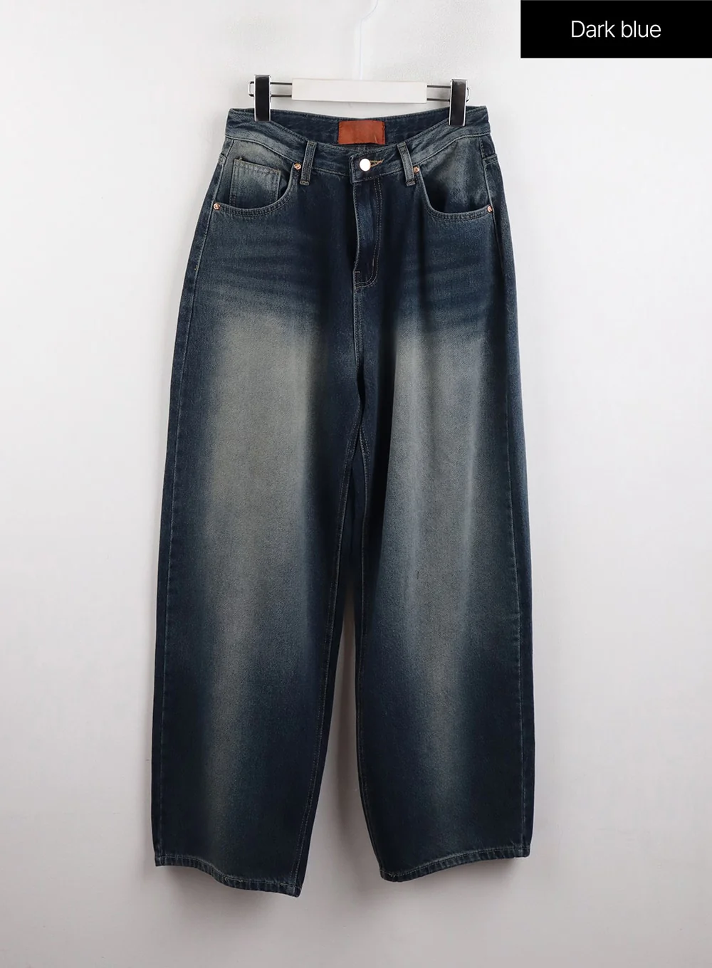 Washed Wide Leg Denim Jeans CJ418 - Image 8