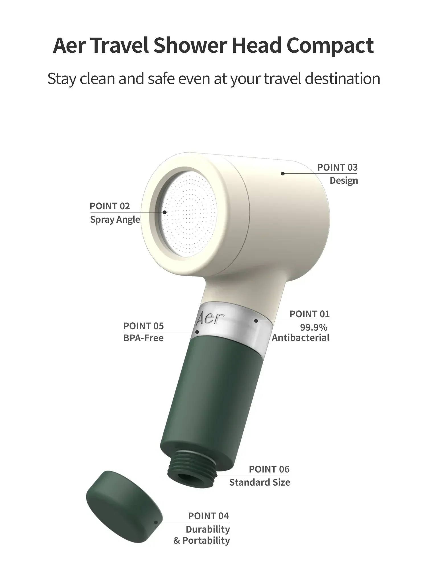Water Solution Travel Shower Compact (1ea) - Image 14