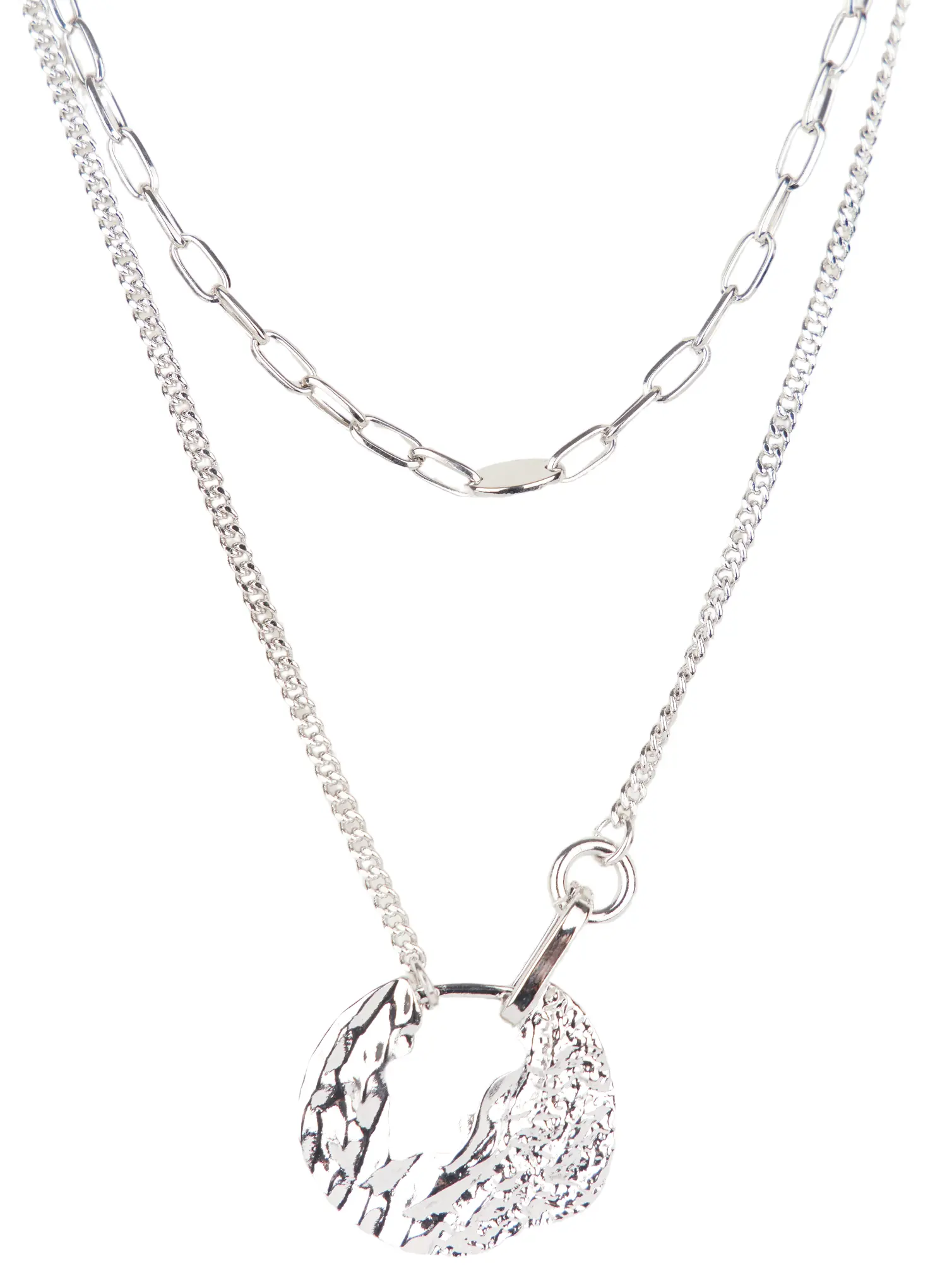 Wave Double Layer Necklace F502 - Image 4