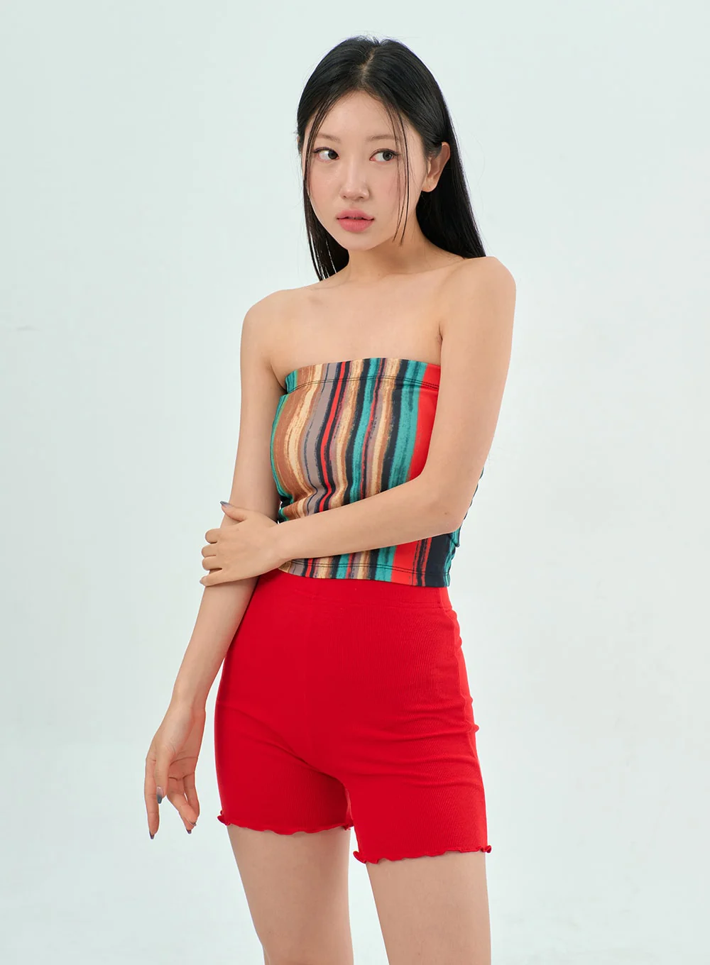 Wavy Biker Shorts BY303 - Image 12
