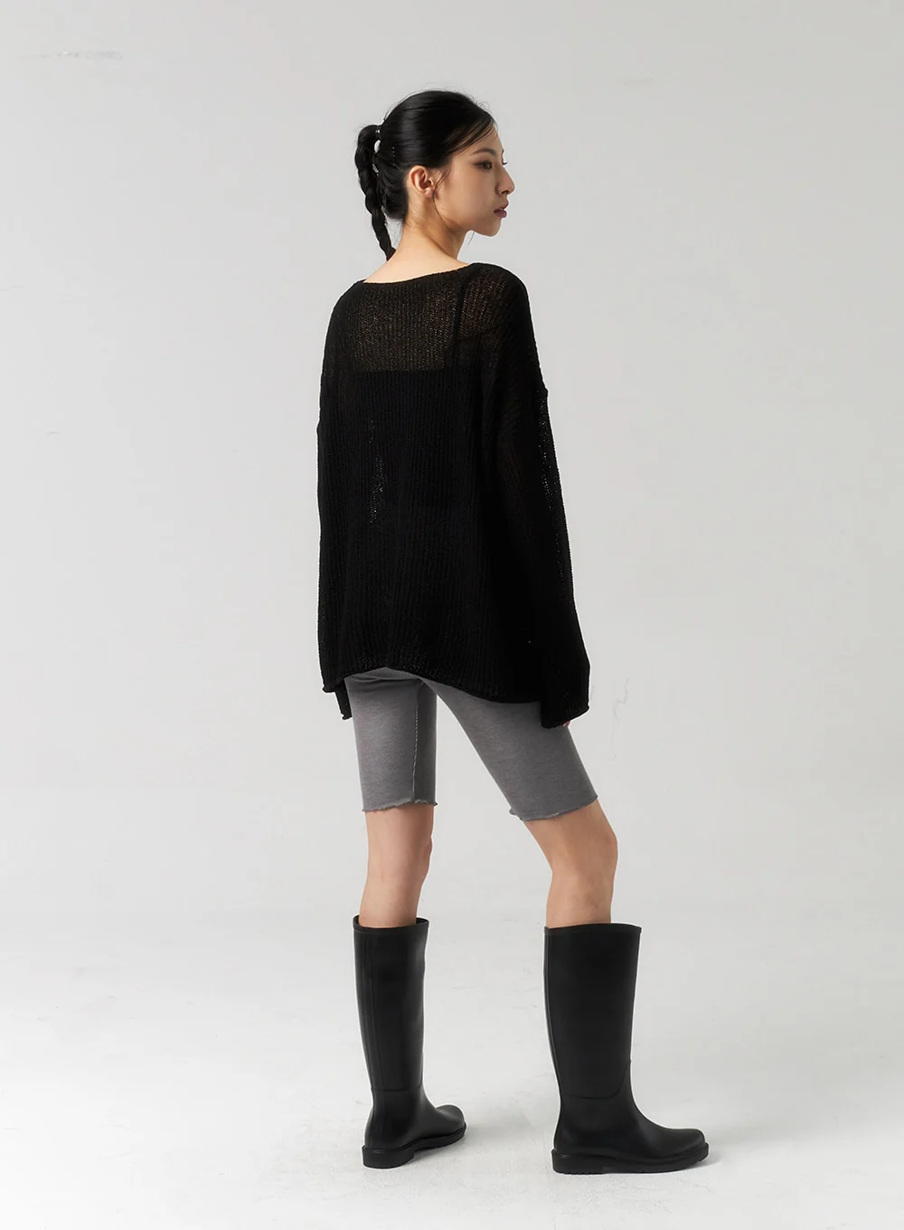 Wavy Hem Biker Shorts CU320 - Image 12