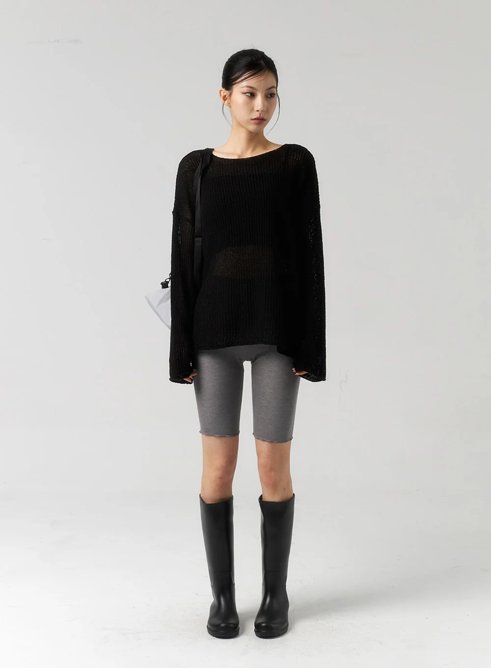 Wavy Hem Biker Shorts CU320 - Image 13