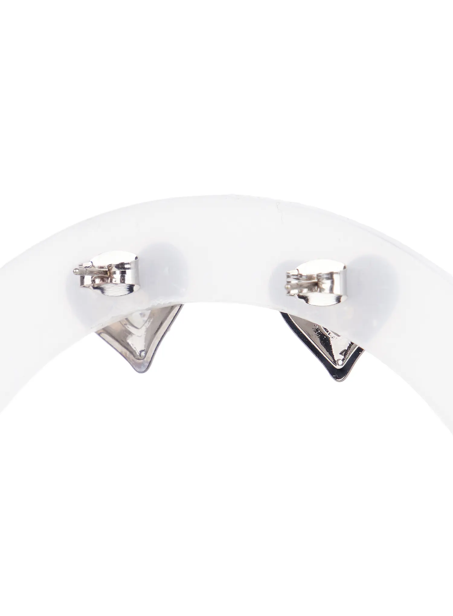 White Heart Earrings CJ523 - Image 6