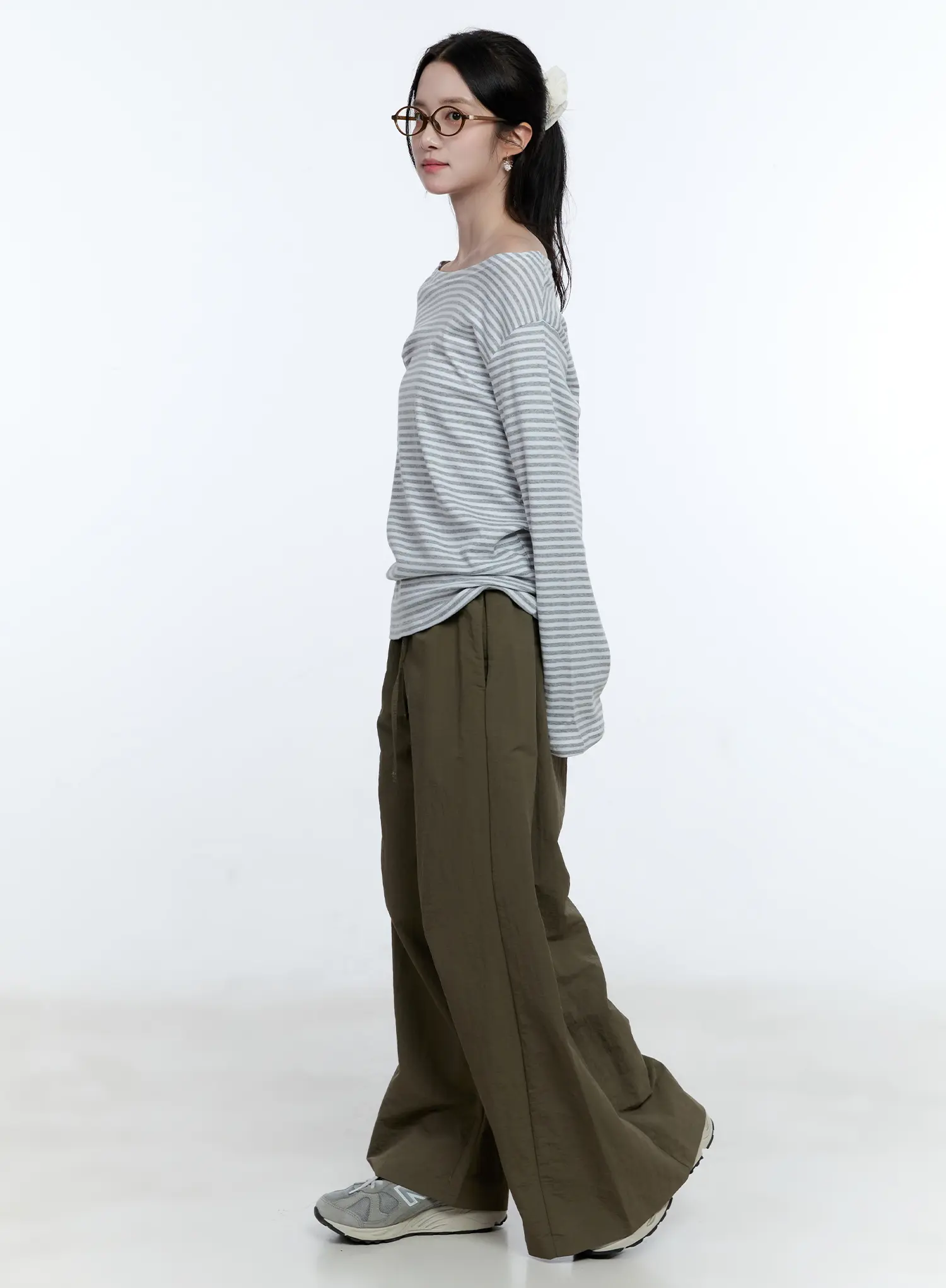 Wide Boat Neck Loose-Fit Top CG513 - Image 4