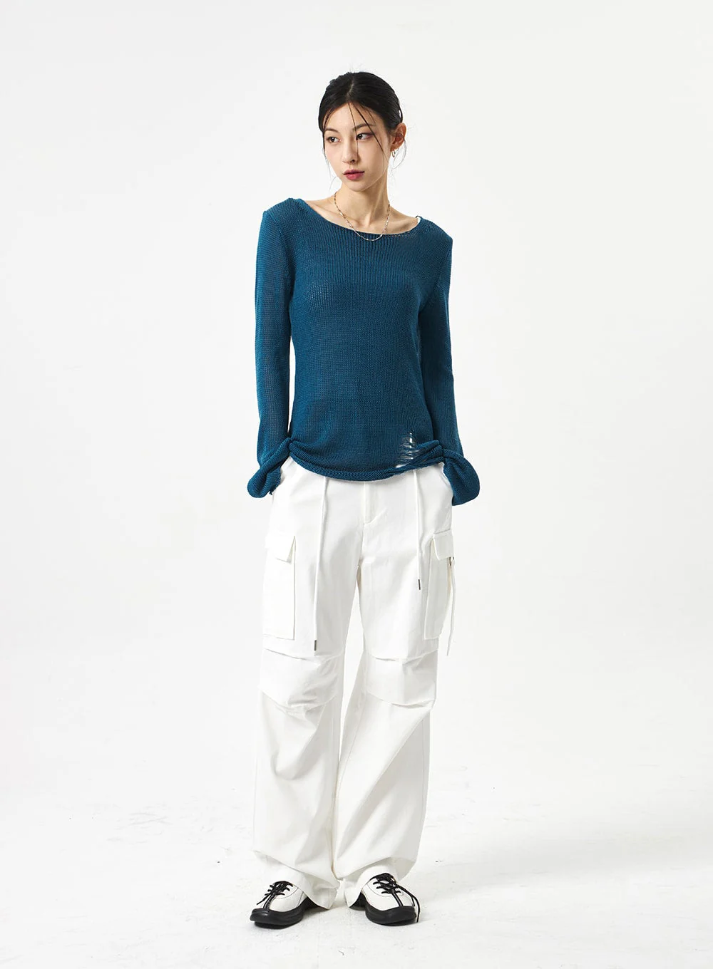 Wide Cargo Pants CA311 - Image 13