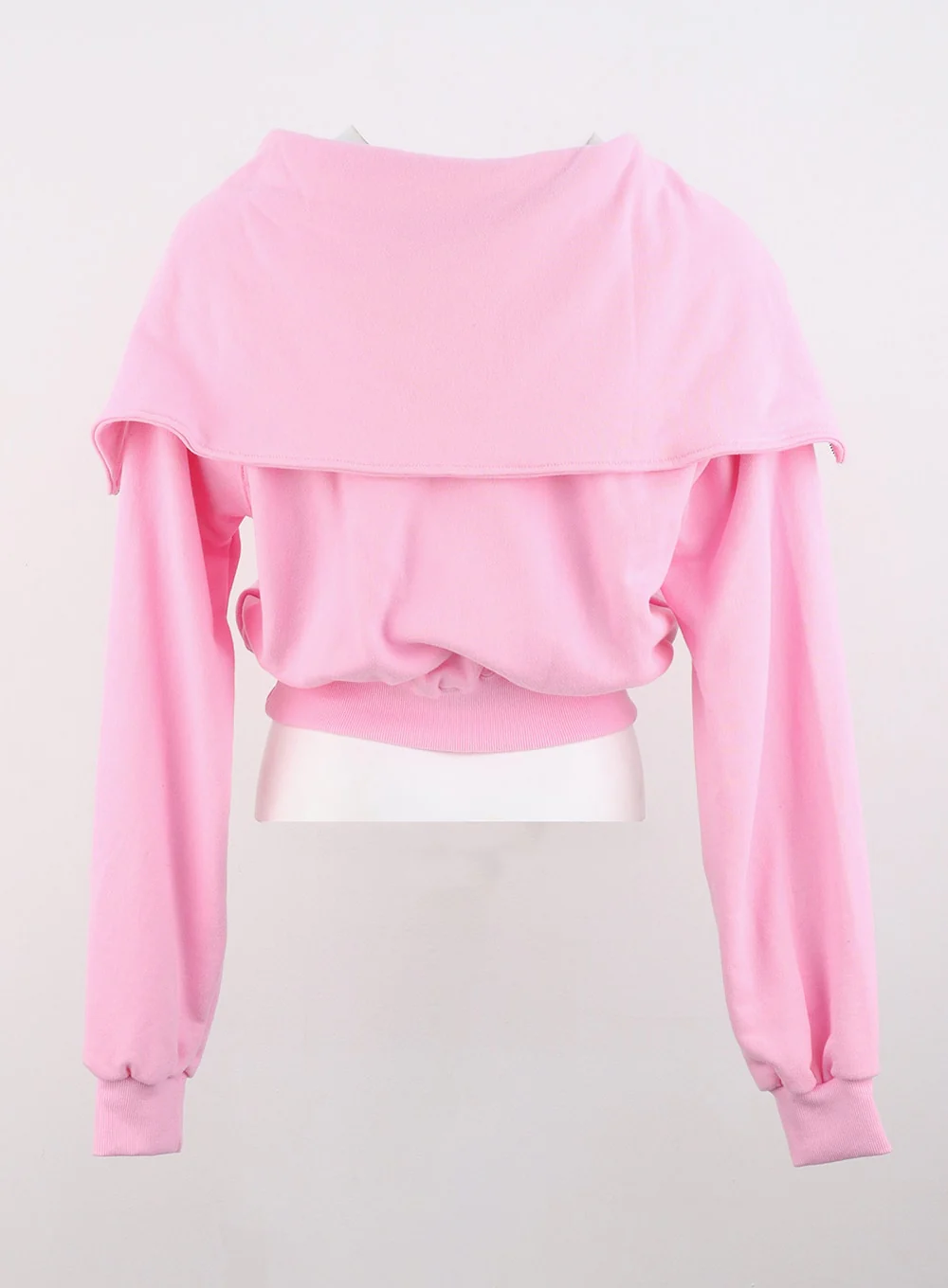 Wide Collar Half-Zip Sweatshirt OS302 - Image 13