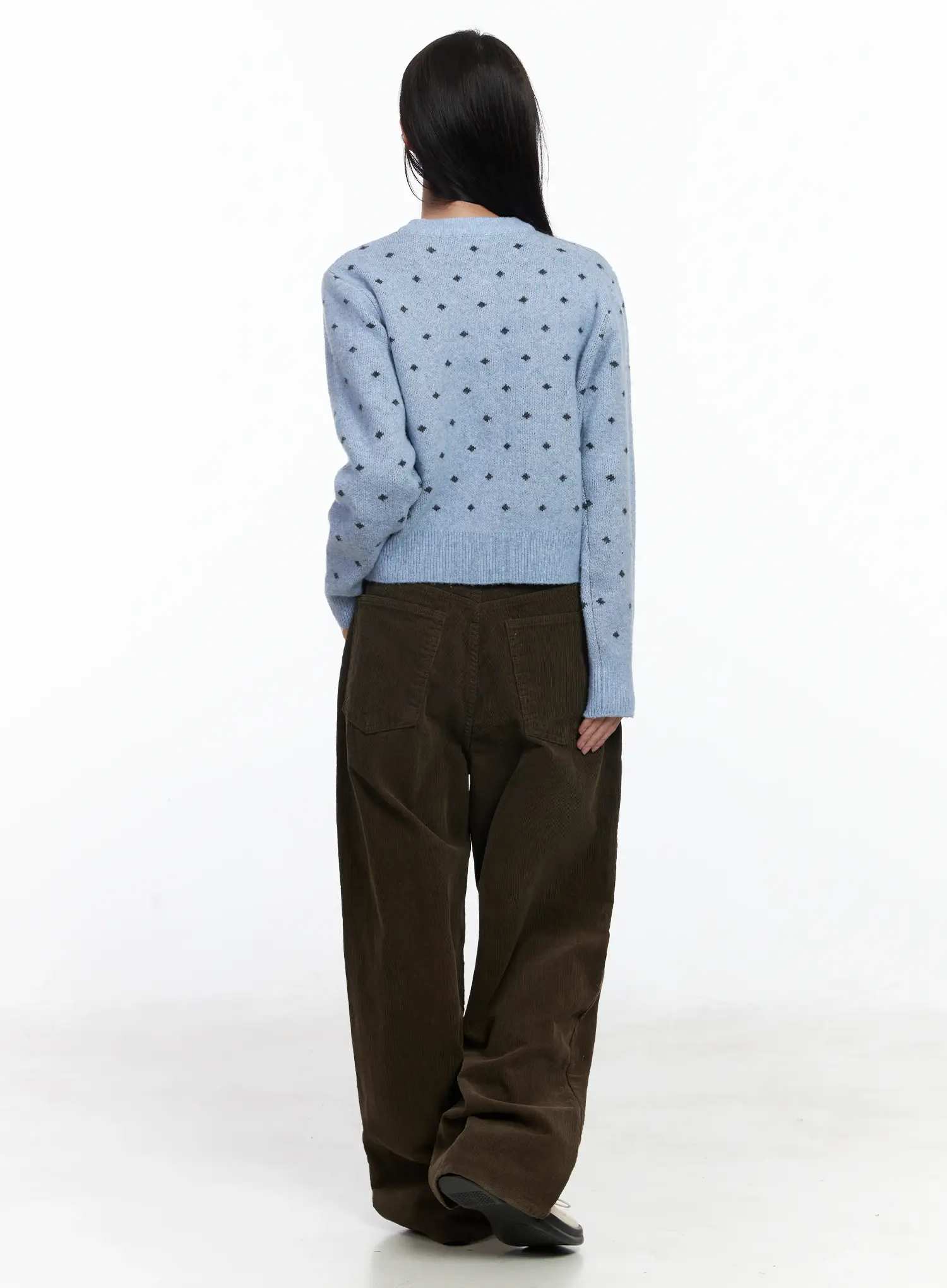 Wide Corduroy Pants IJ529 - Image 9