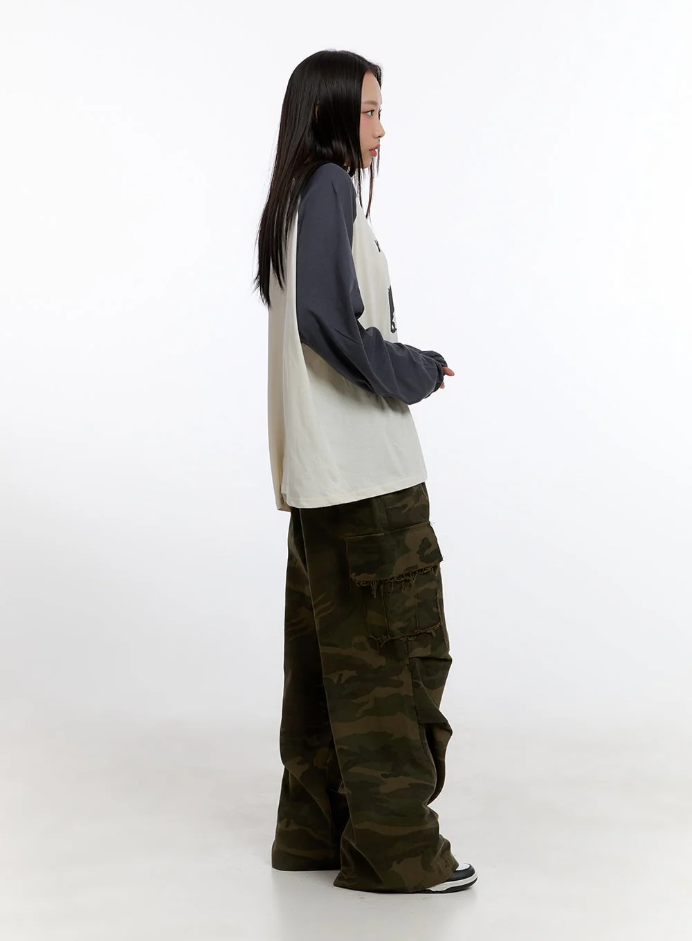 Wide Fit Camouflage Cargo Pants CN420 - Image 4