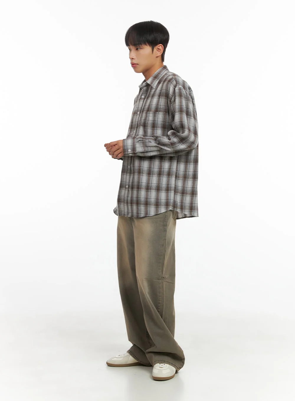 Wide-Fit Denim Washed Jeans CO410 - Image 3