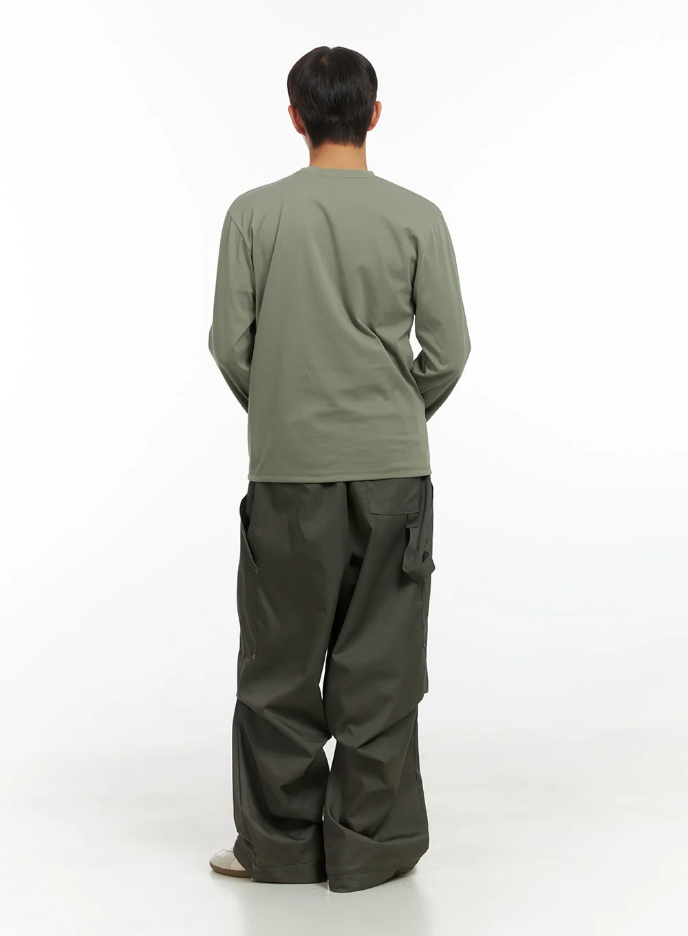Wide-Fit Pintuck Cotton Pants CO410 - Image 4