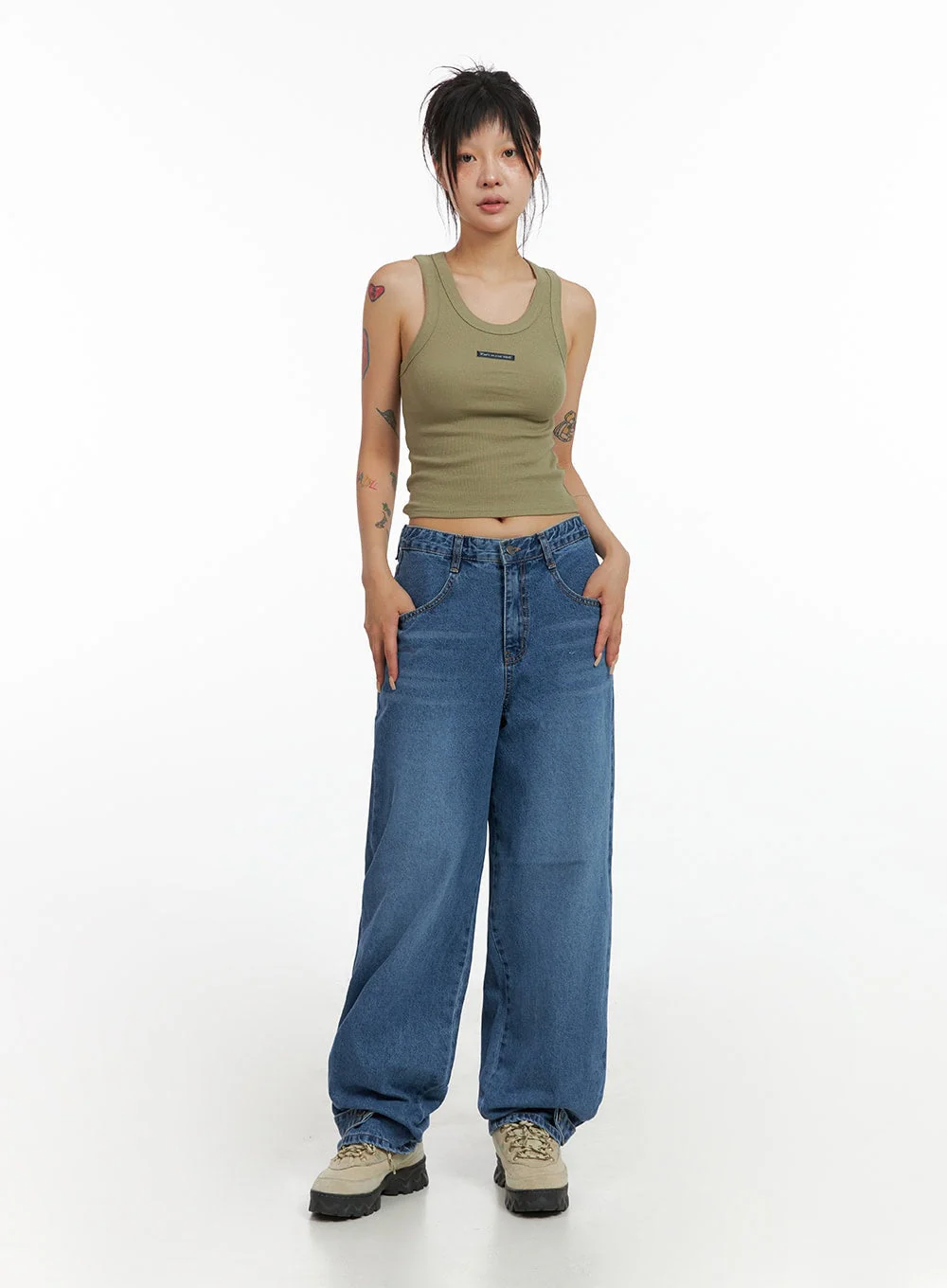 Wide Leg Baggy Jeans CL415 - Image 2