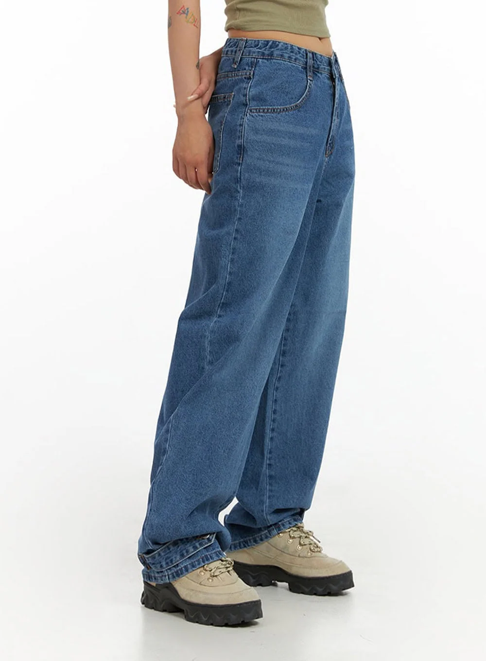 Wide Leg Baggy Jeans CL415 - Image 4