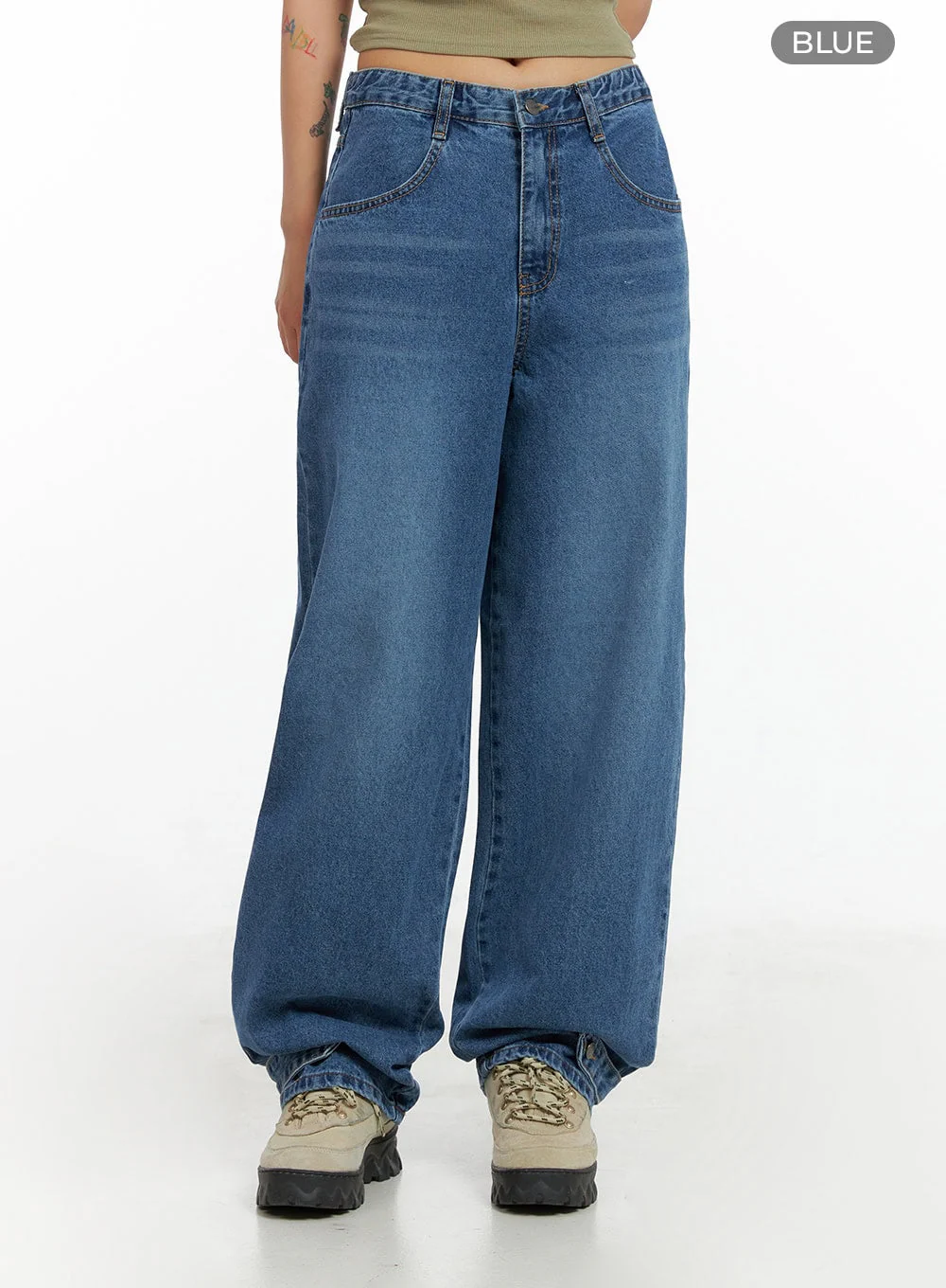 Wide Leg Baggy Jeans CL415 - Image 7