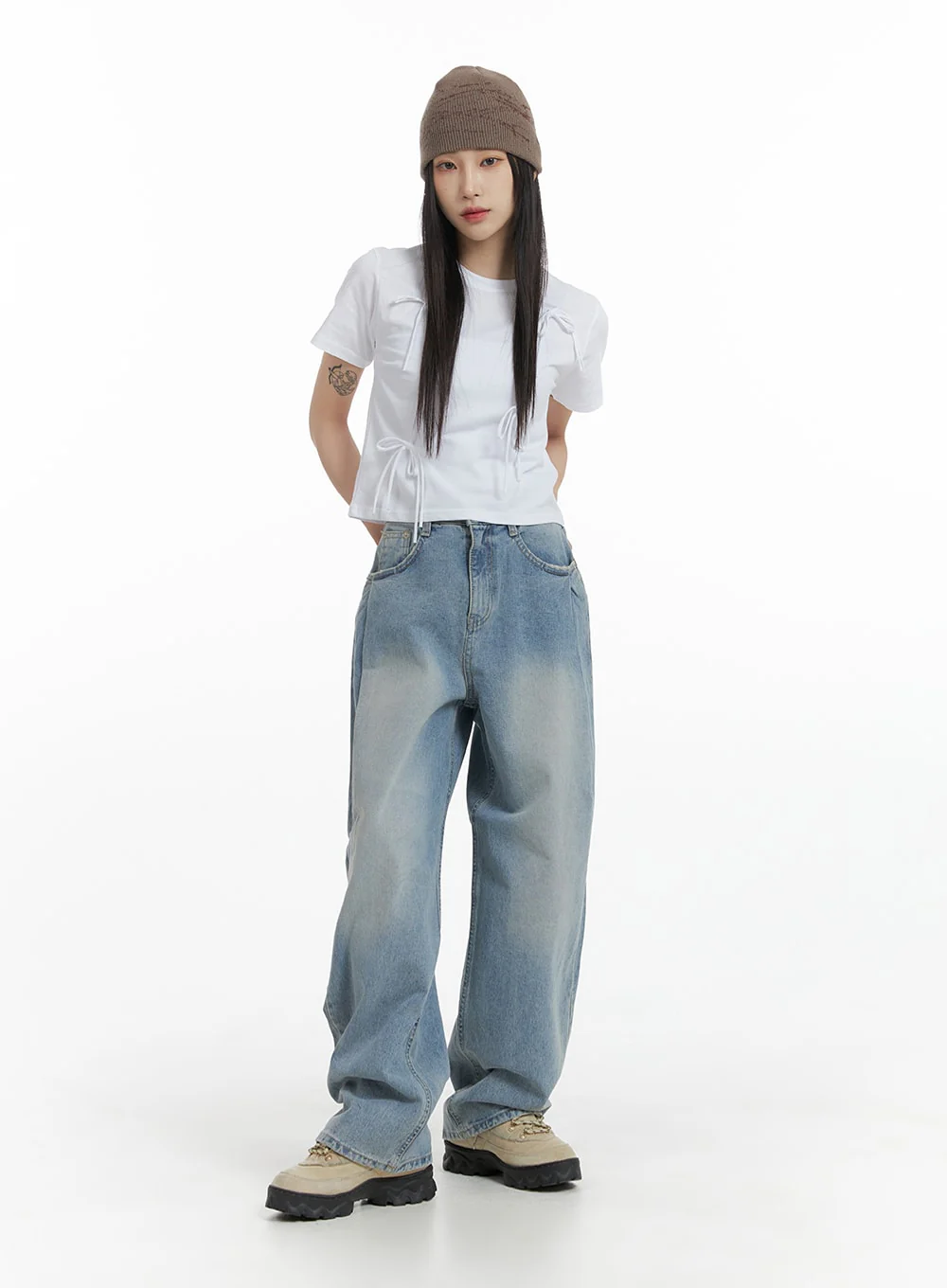 Wide Leg Baggy Jeans CM405 - Image 3