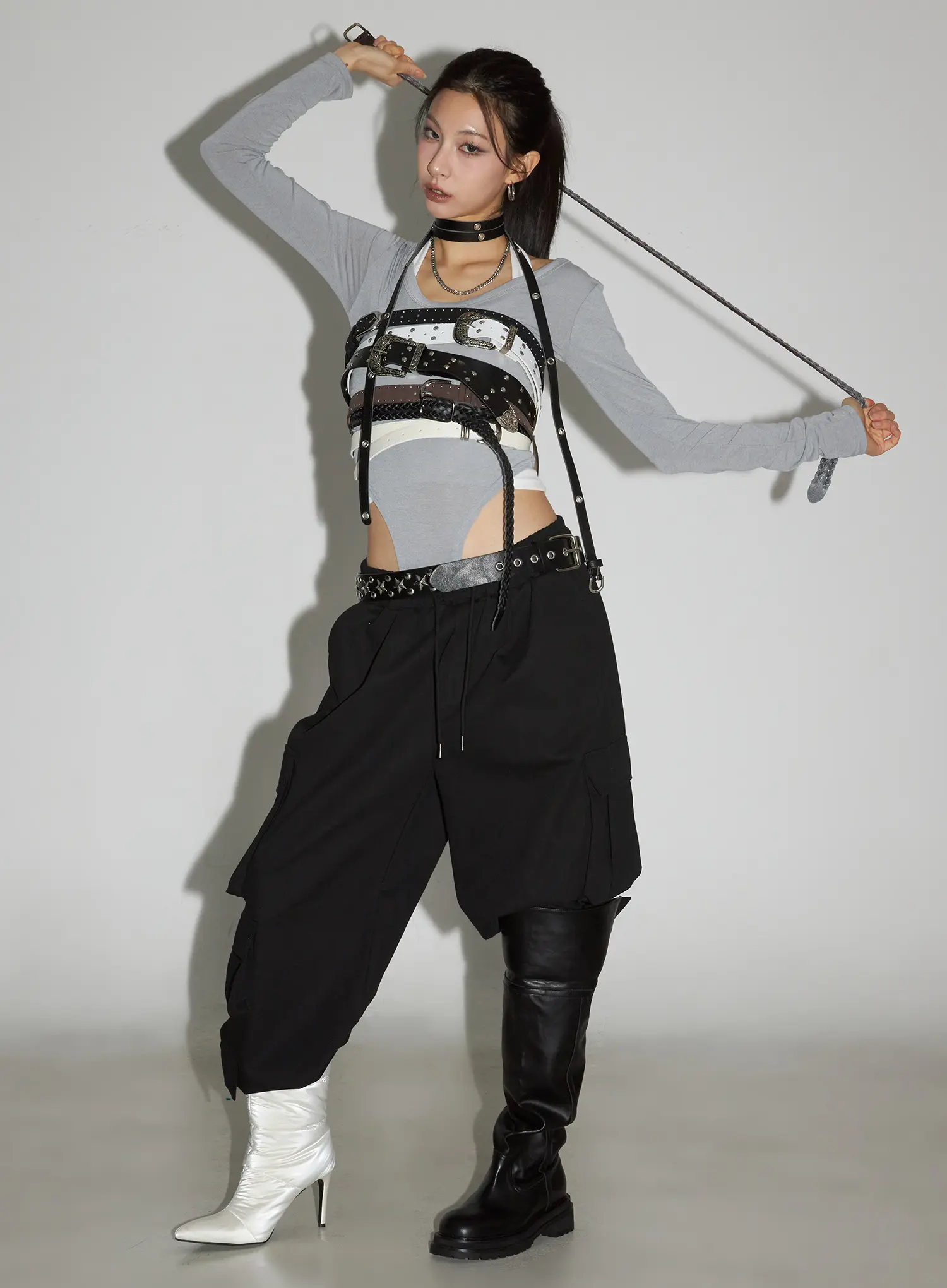 Wide Leg Cargo Pants CC1109 - Image 11