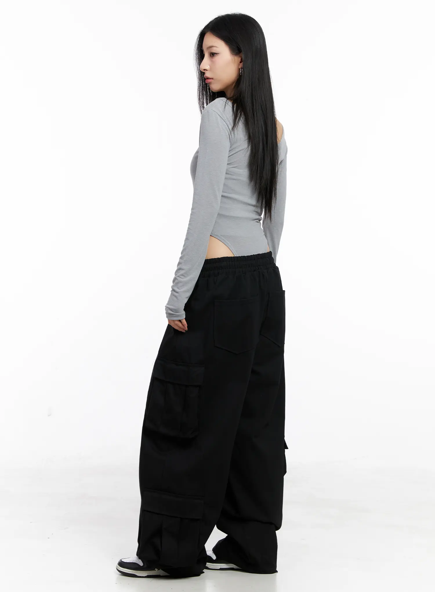 Wide Leg Cargo Pants CC1109 - Image 7