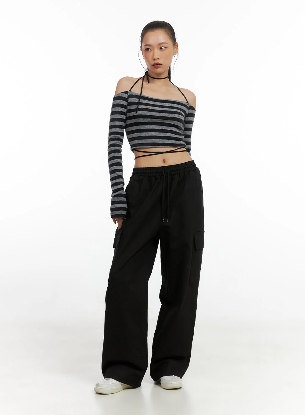 Wide Leg Cargo Pants CO414 - Image 10