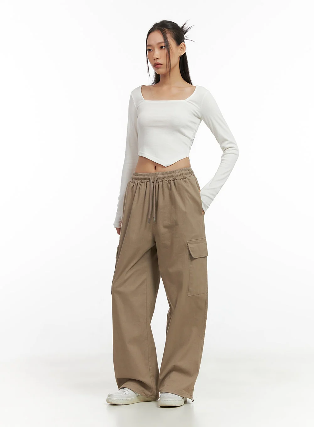 Wide Leg Cargo Pants CO414 - Image 6