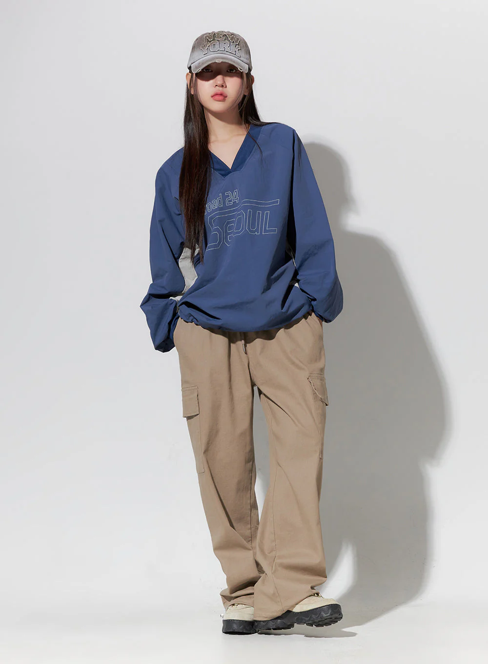 Wide Leg Cargo Pants CO414 - Image 9