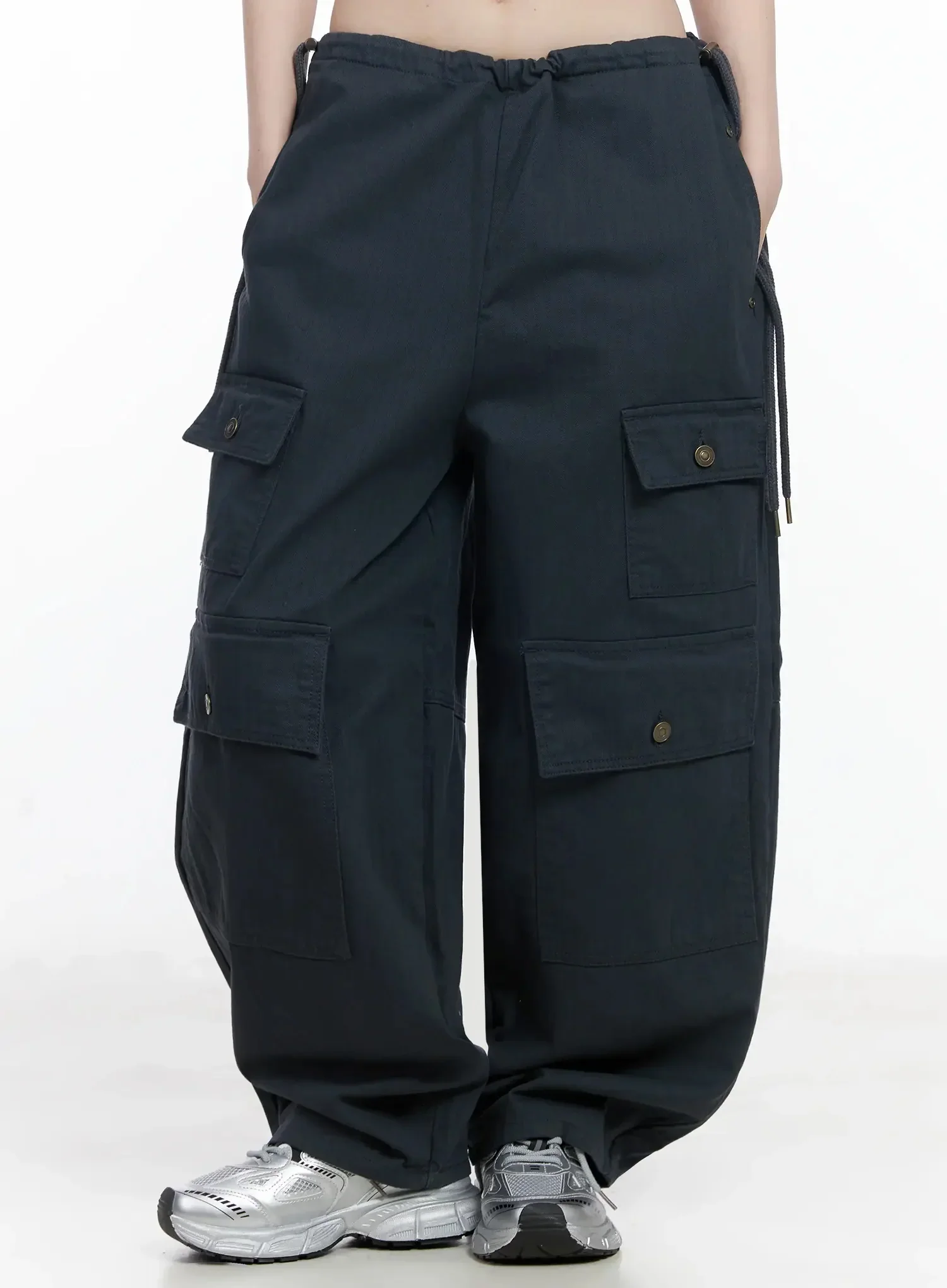 Wide Leg Cargo Pants IJ528 - Image 5