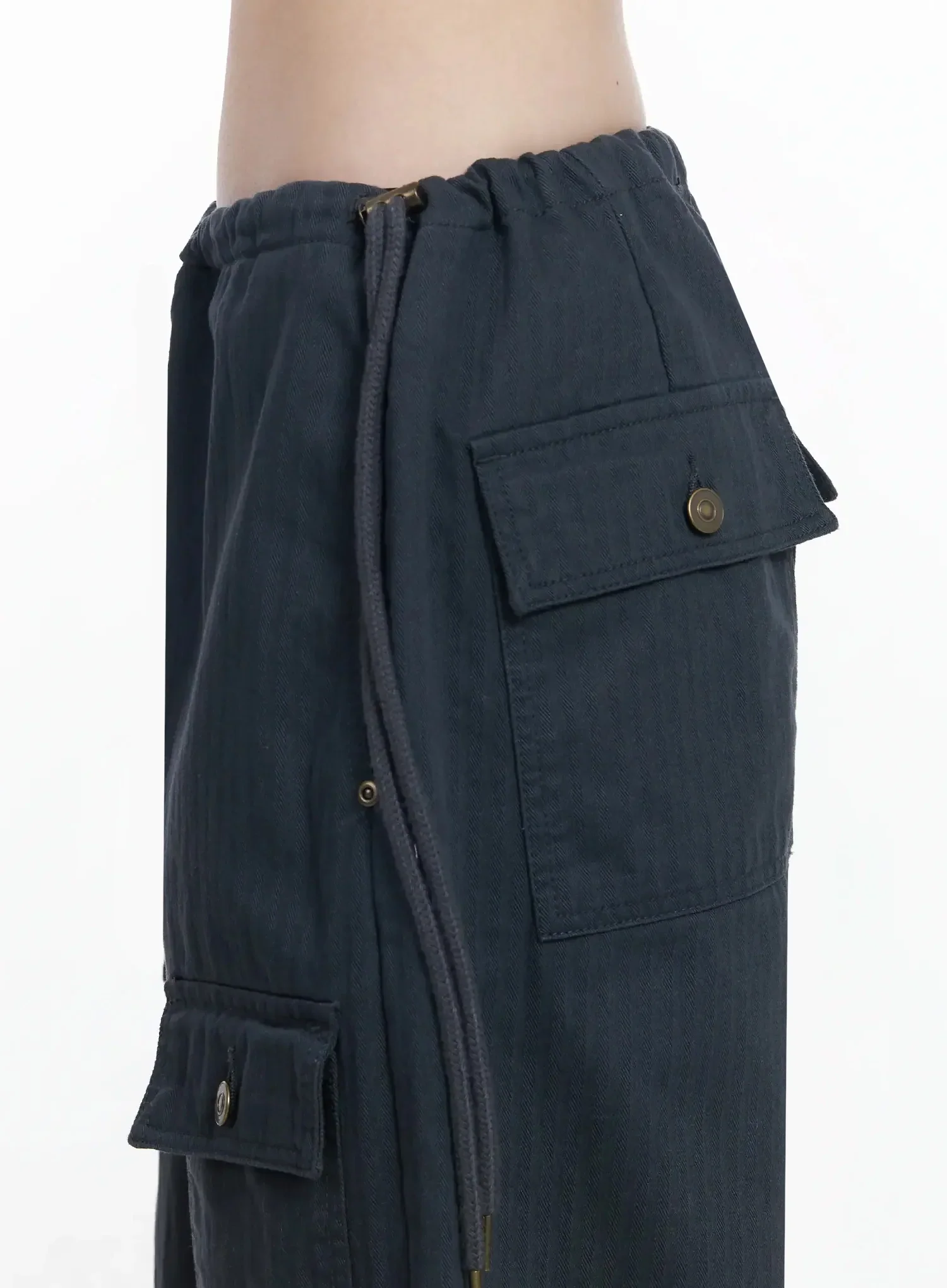 Wide Leg Cargo Pants IJ528 - Image 9