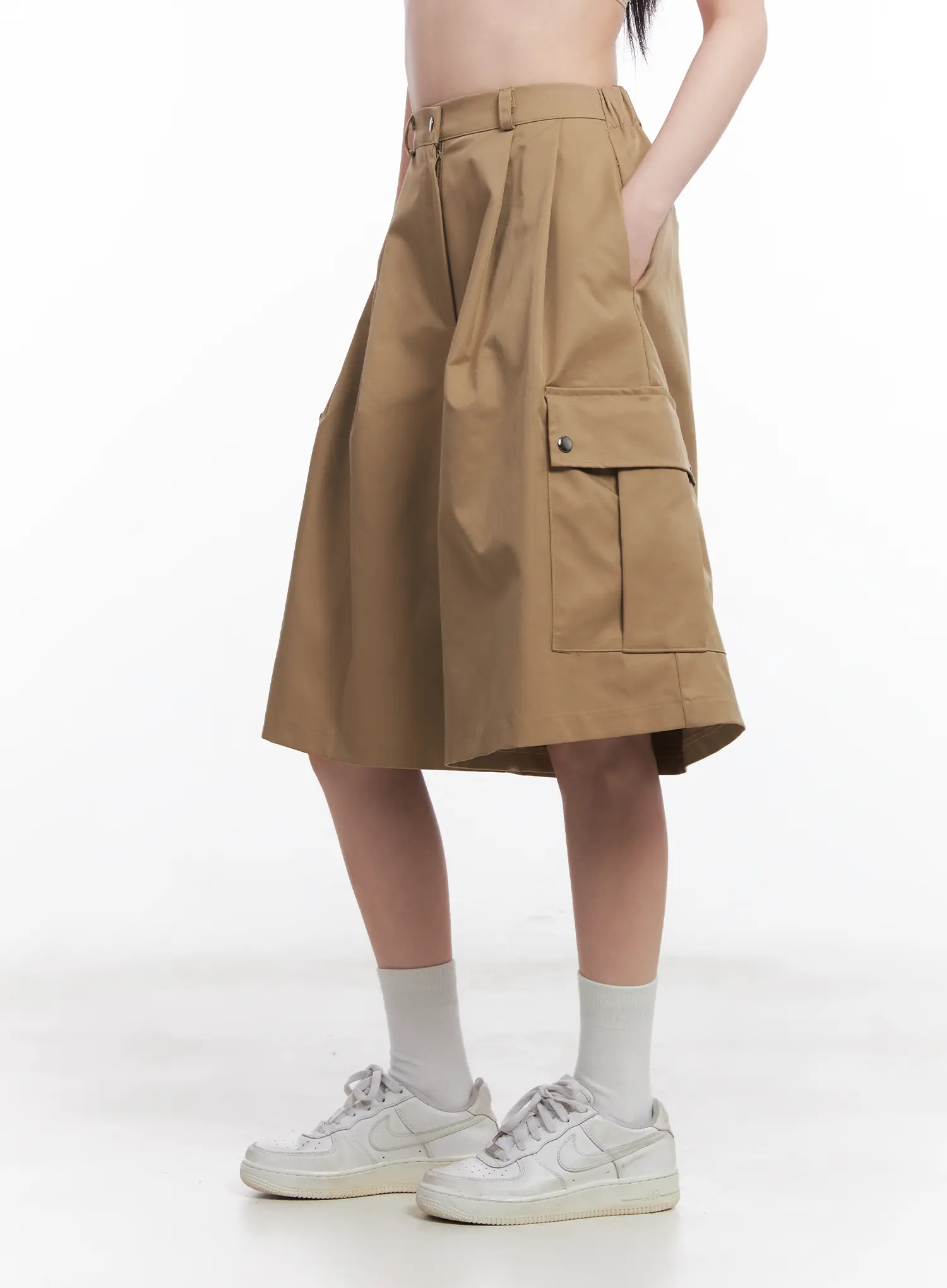 Wide-Leg Cargo Shorts CU510 - Image 5