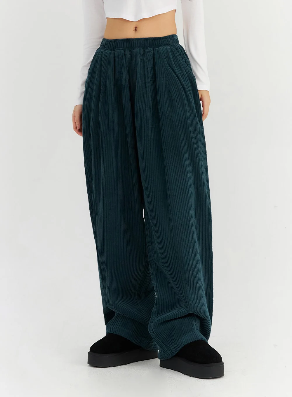 Wide Leg Corduroy Sweatpants CN303 - Image 5