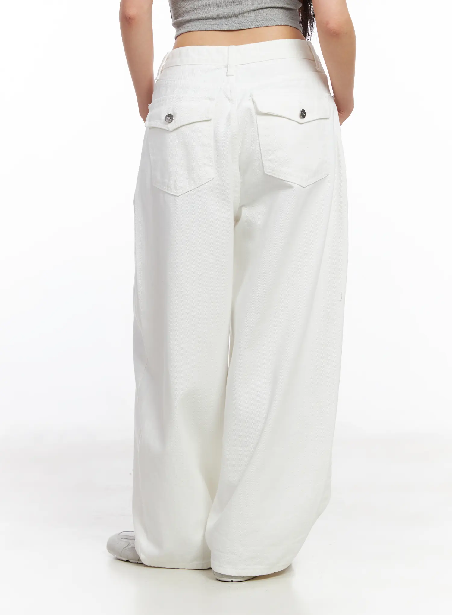 Wide Leg Cotton Pants CF504 - Image 7