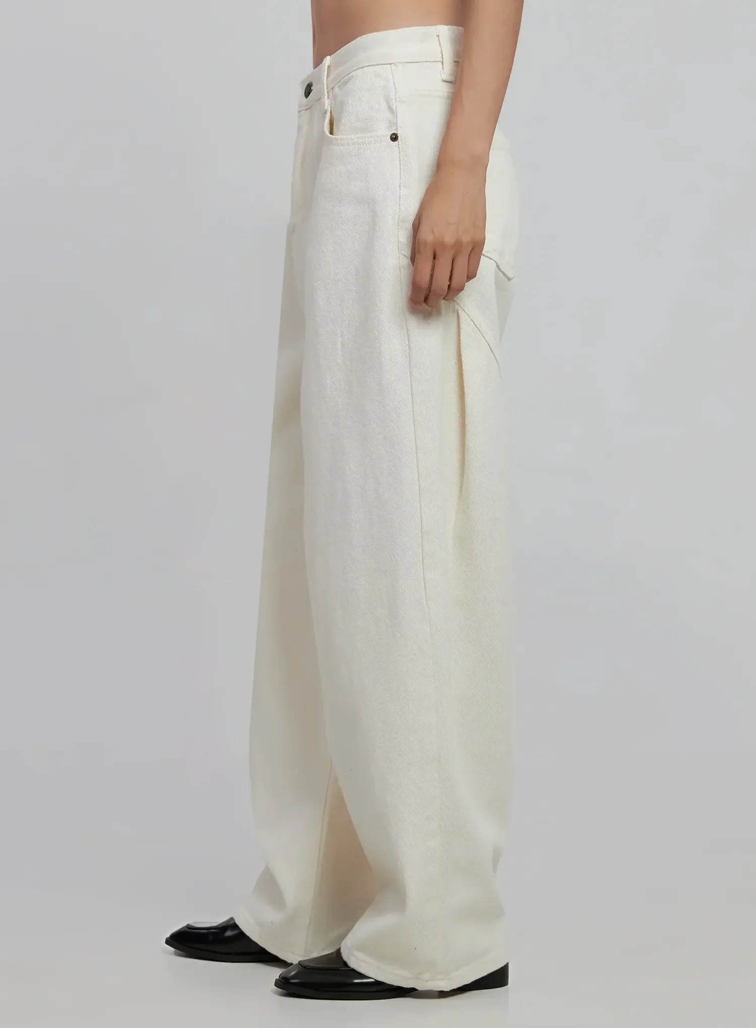 Wide Leg Cotton Pants ID504 - Image 11