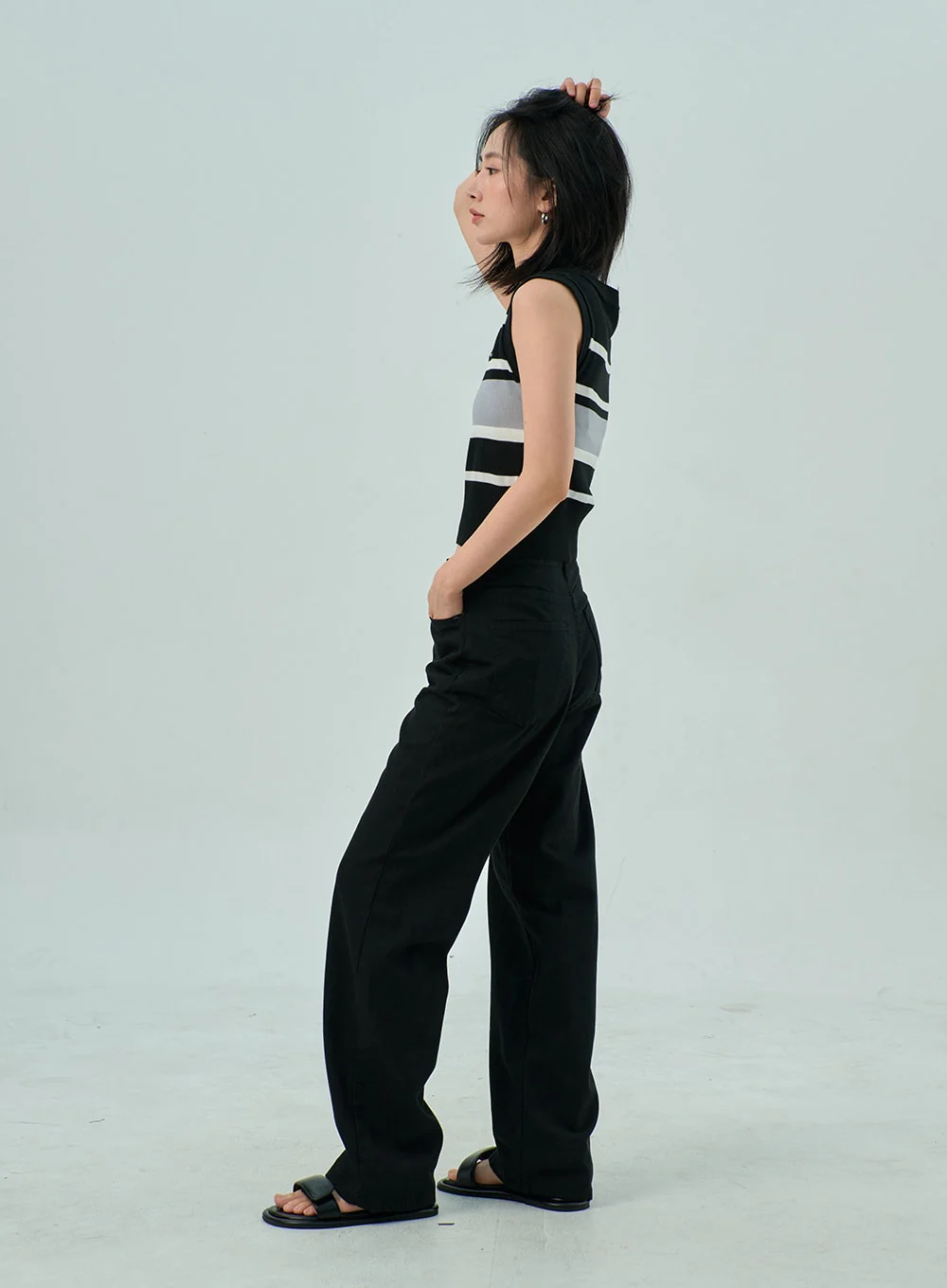 Wide Leg Cotton Pants OY310 - Image 4