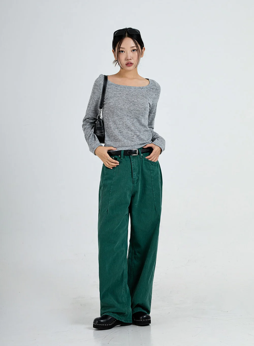 Wide Leg Cotton Pants Unisex CO13 - Image 23
