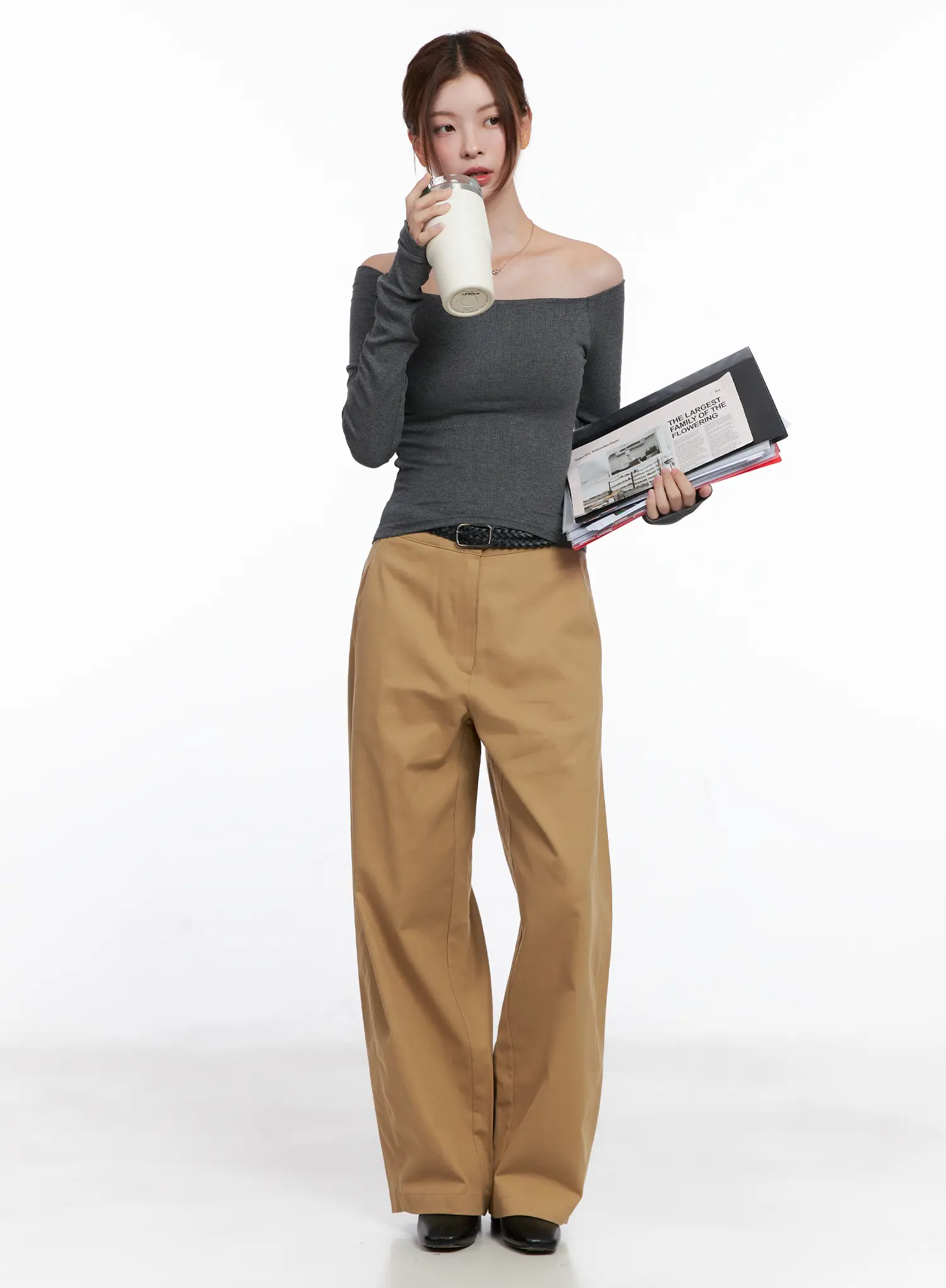 Wide Leg Cotton Trousers CG520