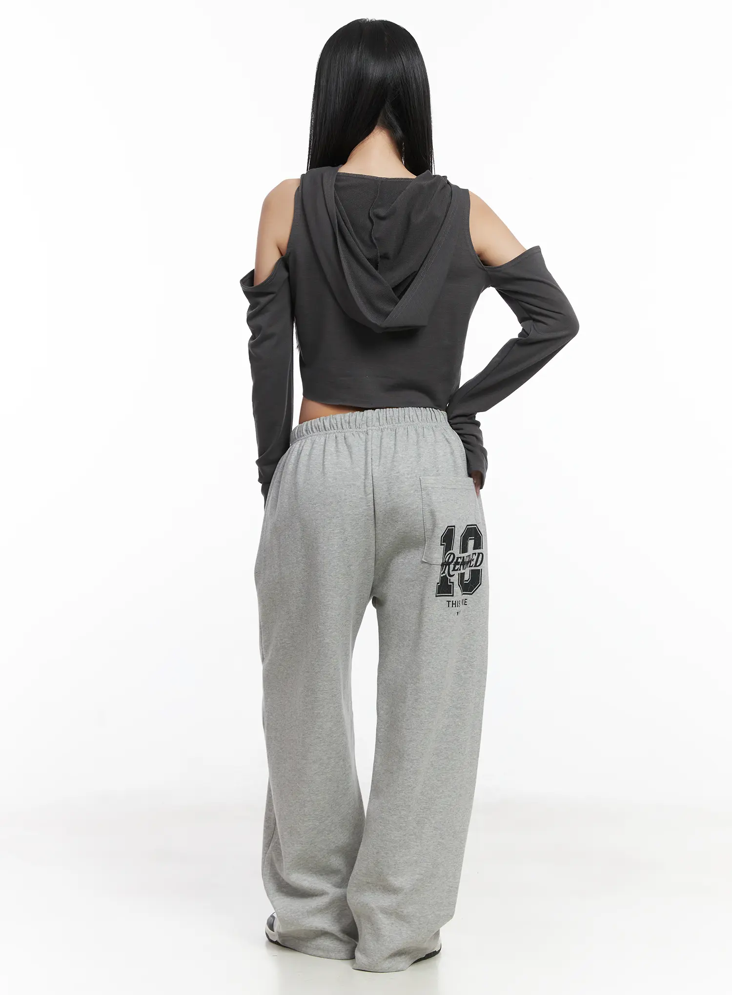 Wide Leg Graphic Sweatpants CD529 - Image 7
