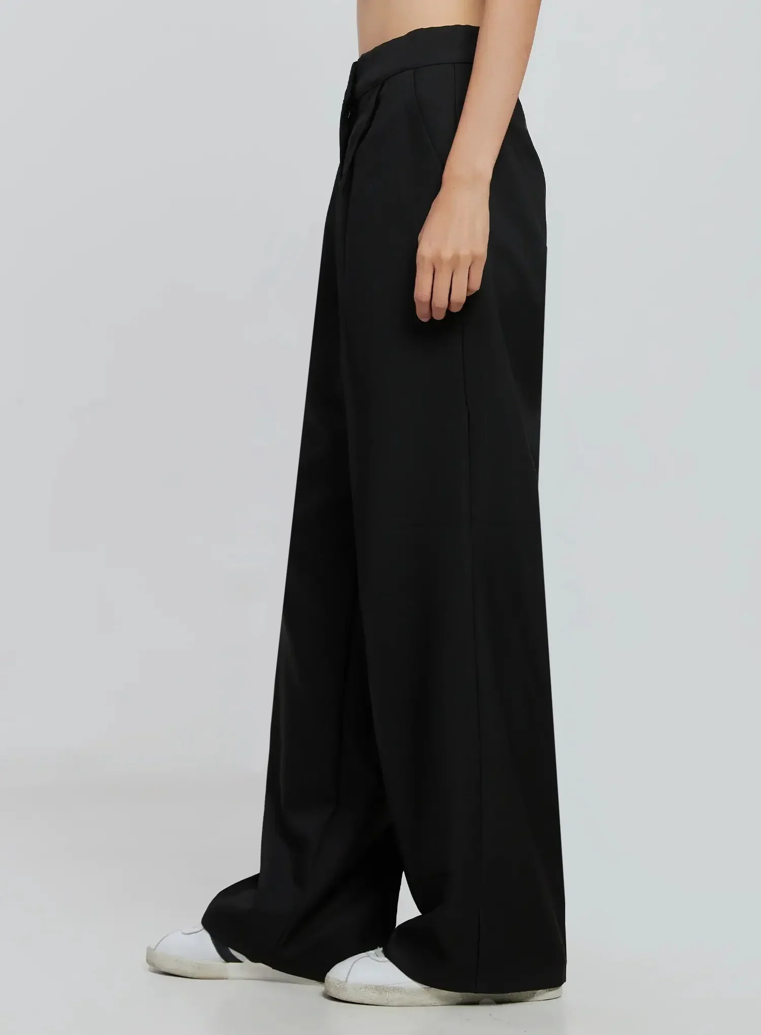 Wide Leg Pintuck Slacks IN507 - Image 11