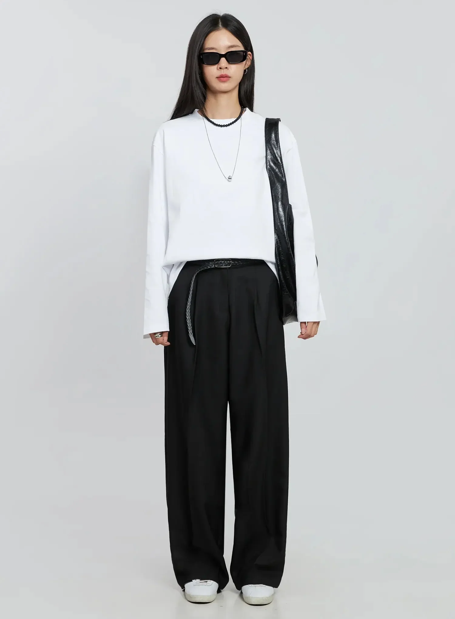 Wide Leg Pintuck Slacks IN507 - Image 14