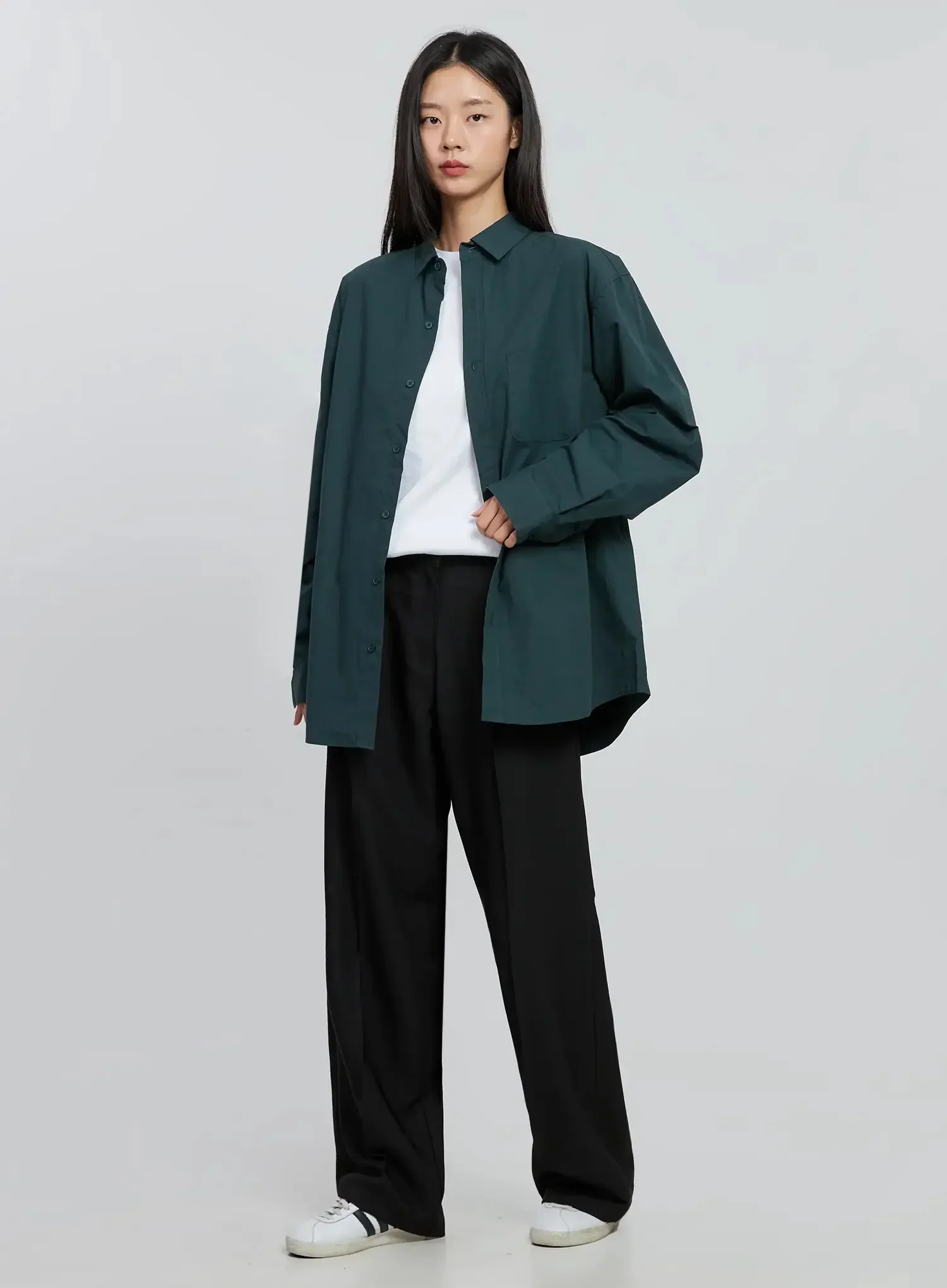 Wide Leg Pintuck Slacks IN507 - Image 3