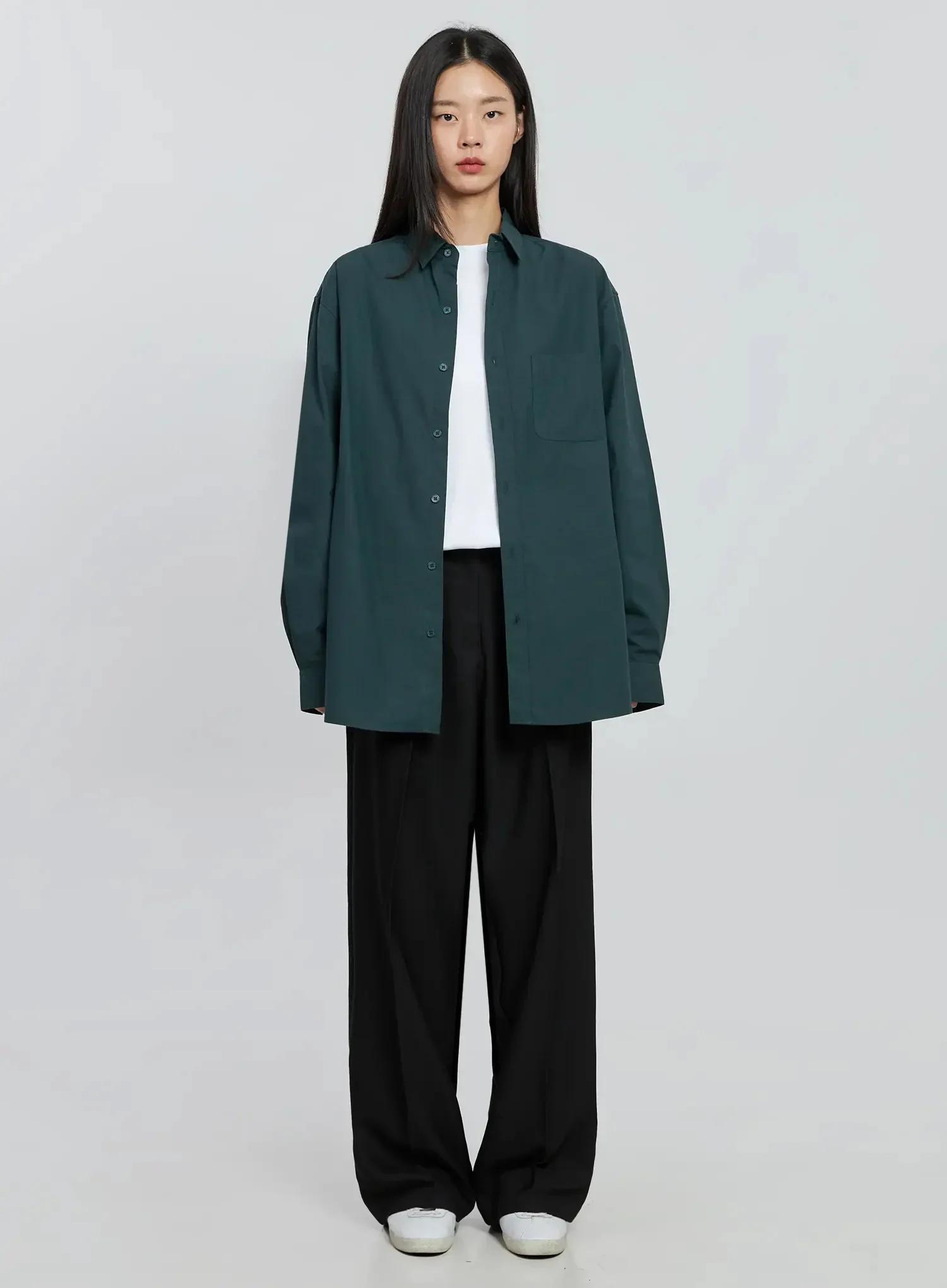 Wide Leg Pintuck Slacks IN507 - Image 6