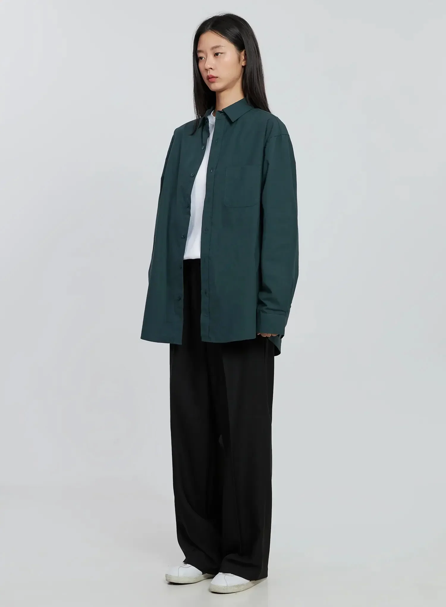 Wide Leg Pintuck Slacks IN507 - Image 7