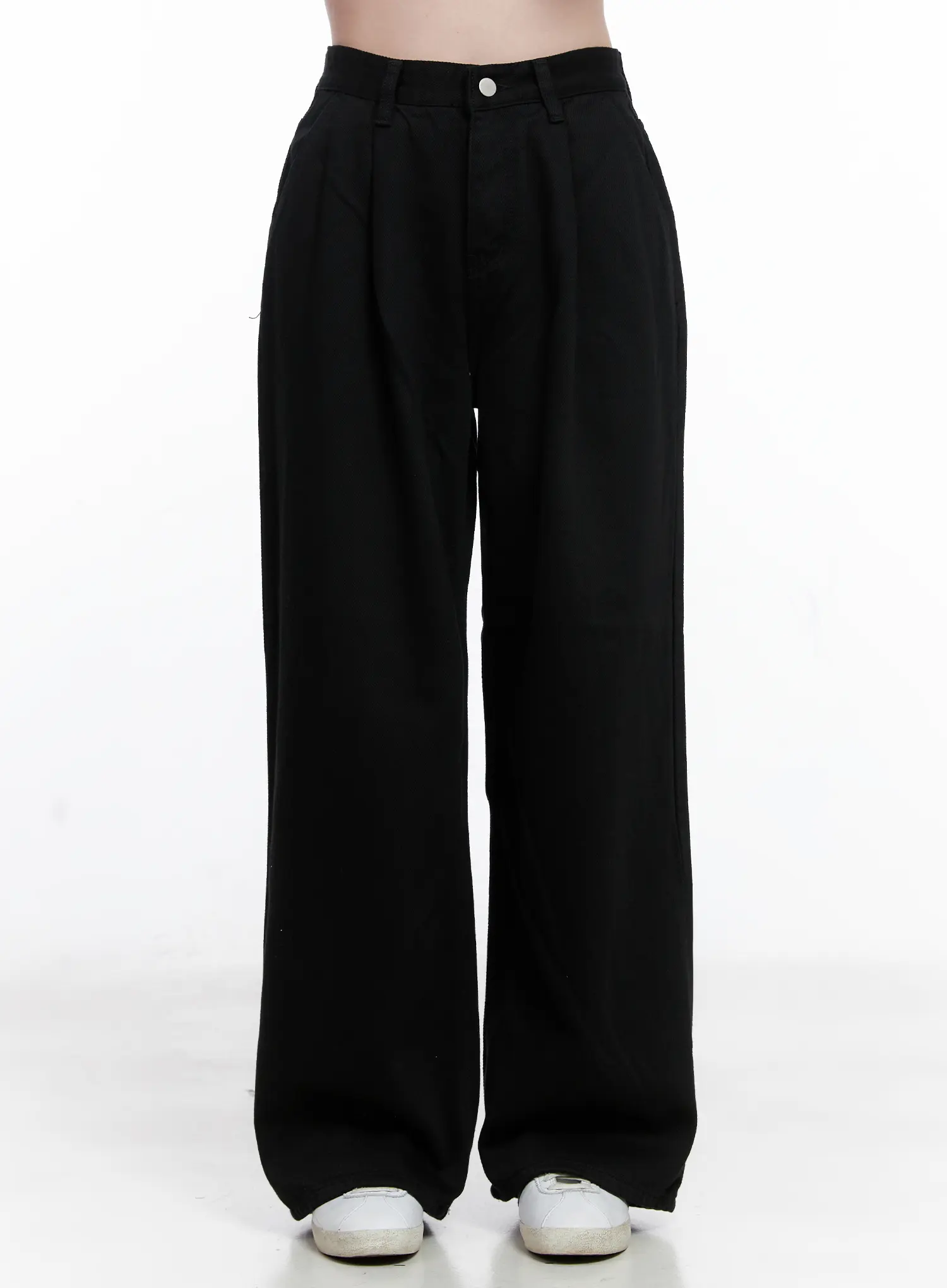 Wide-Leg Pintuck Trousers CG521
