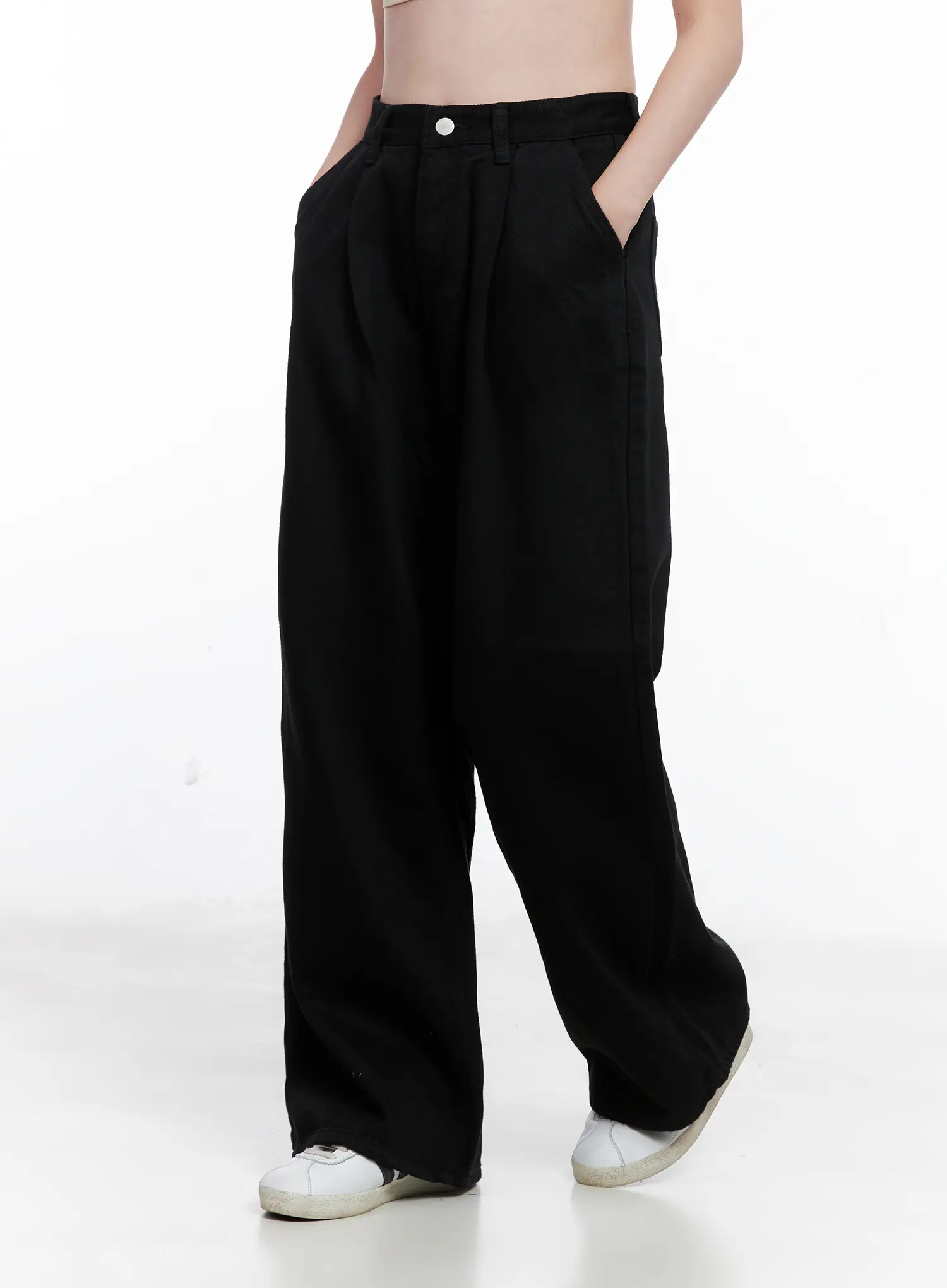 Wide-Leg Pintuck Trousers CG521 - Image 4
