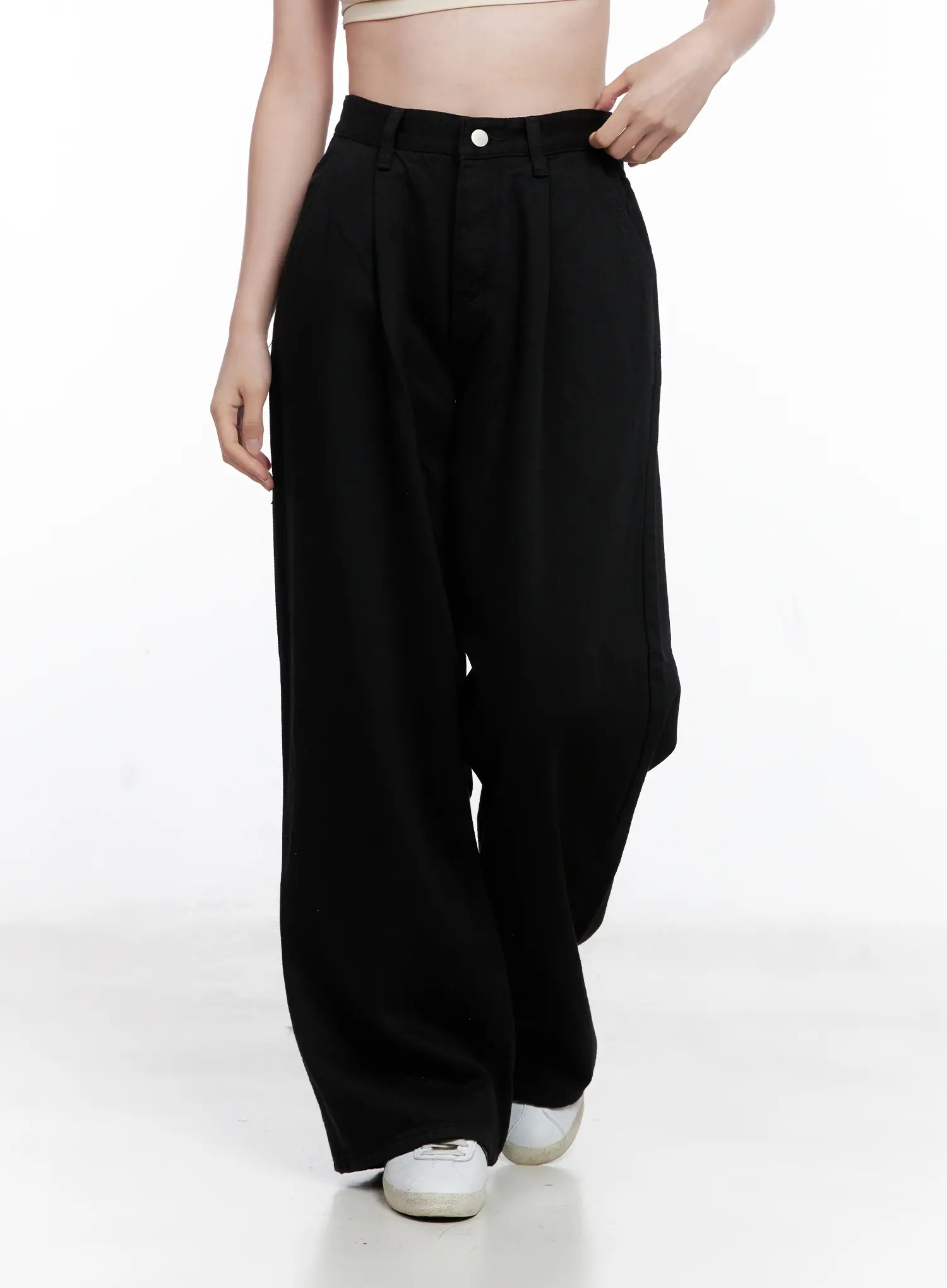 Wide-Leg Pintuck Trousers CG521 - Image 8