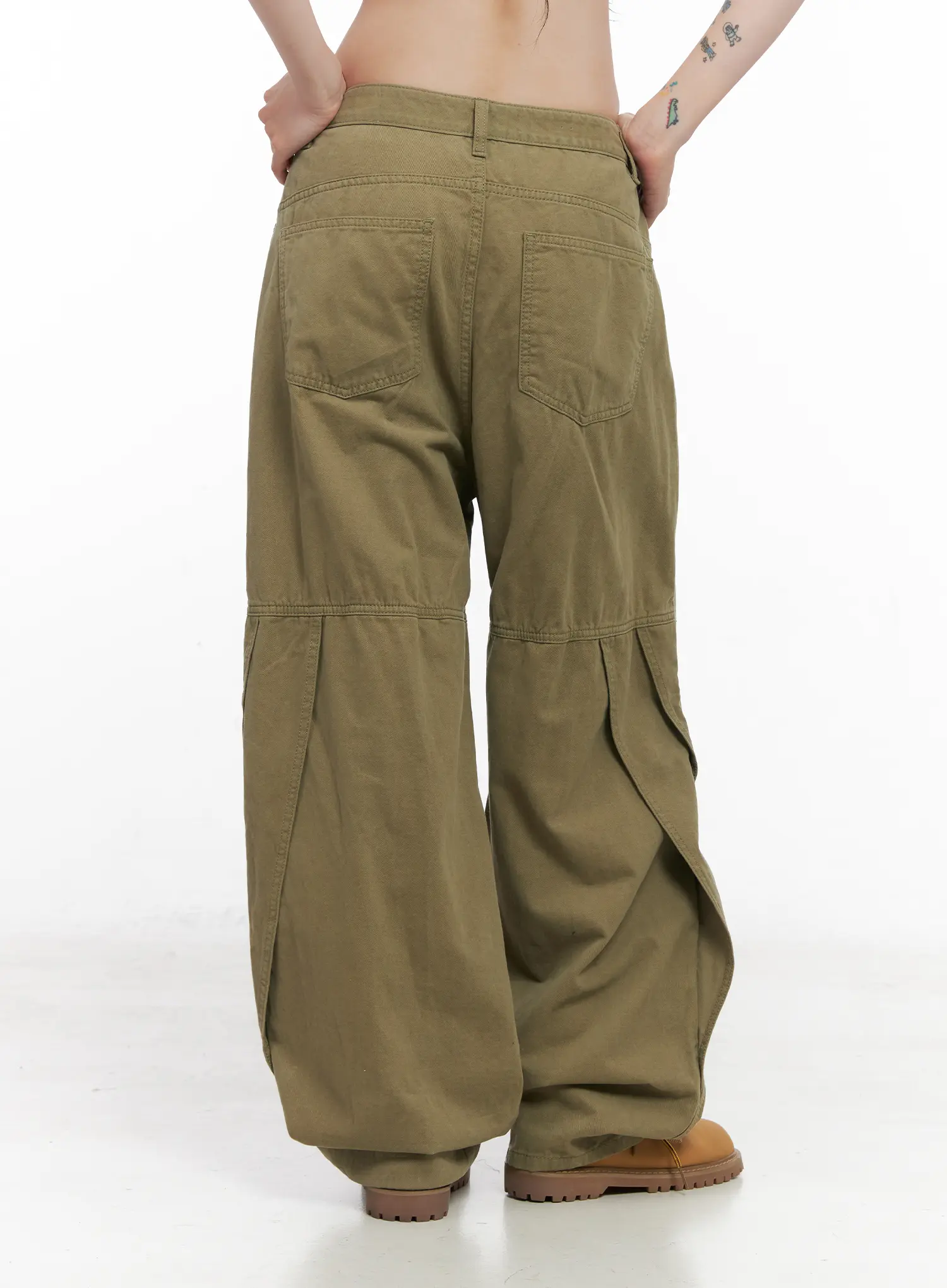 Wide Leg Pintuck Trousers CN513 - Image 5