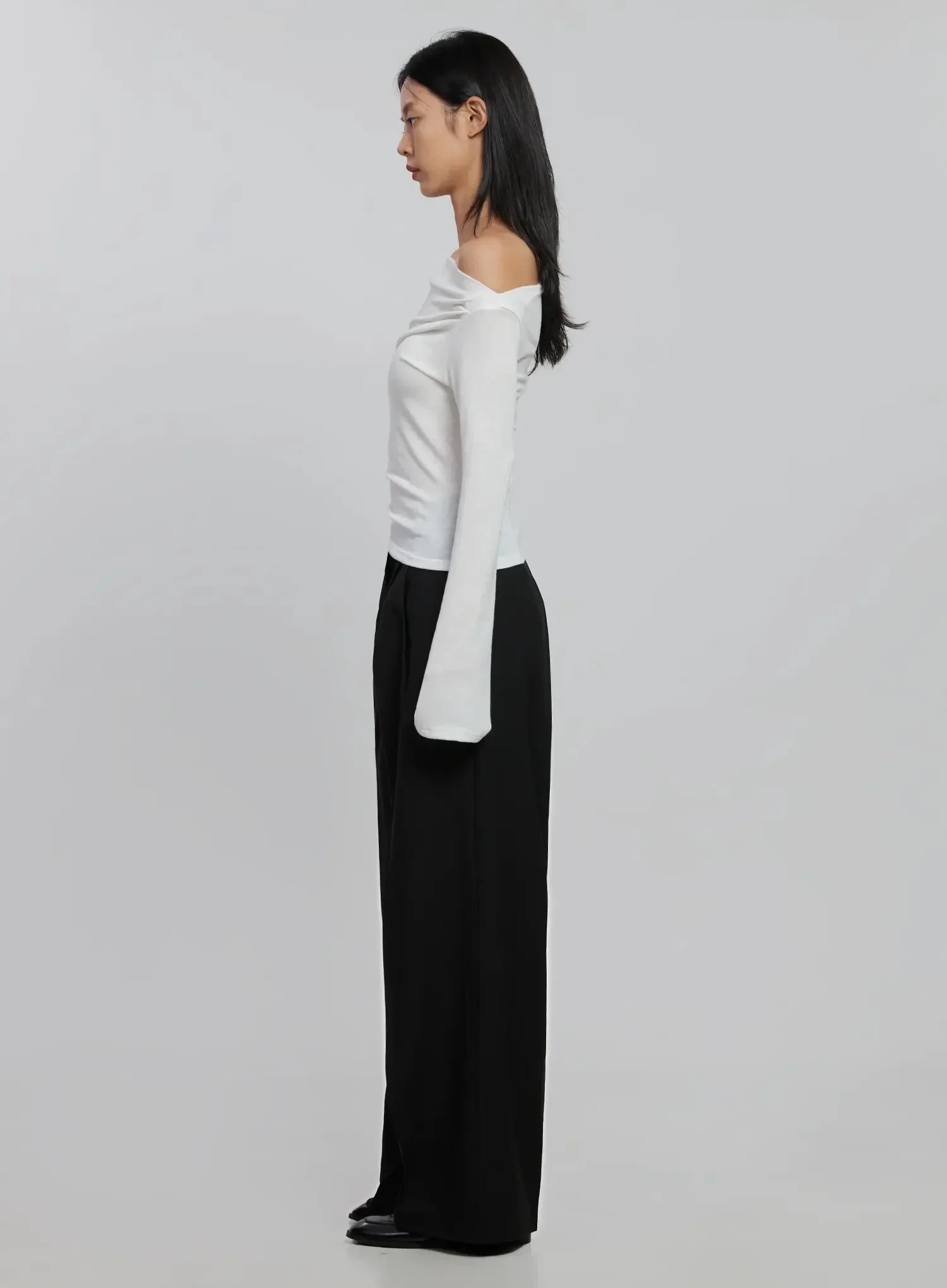 Wide Leg Pleated Trousers ID516 - Image 8
