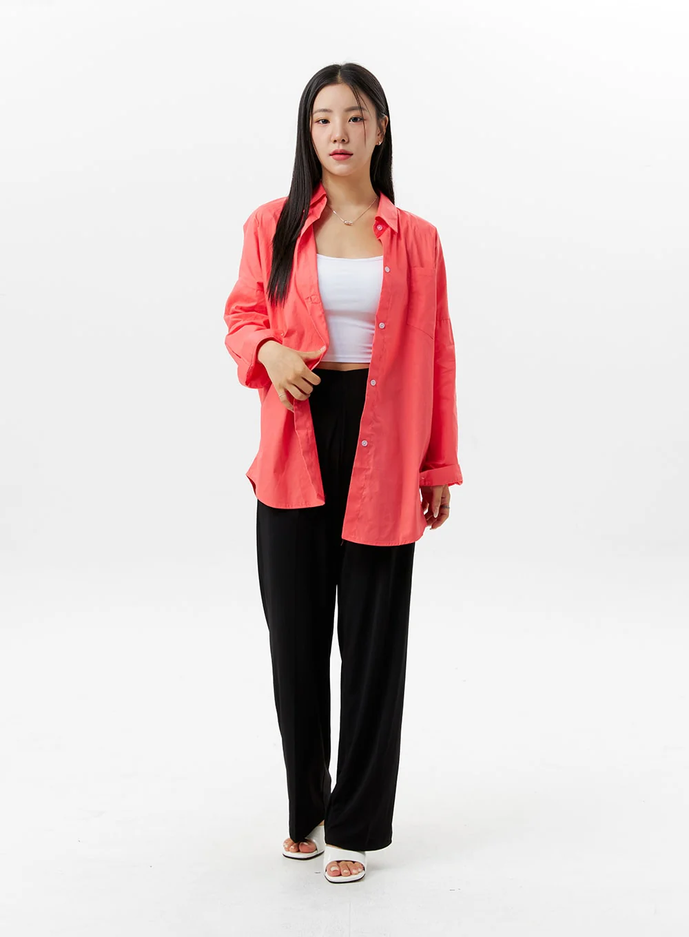 Wide Leg Tailored Pants OG314 - Image 3