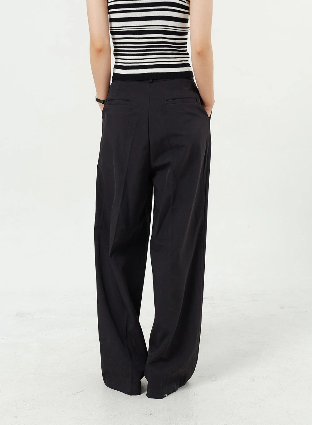 Wide Leg Tailored Pants OM309 - Image 5