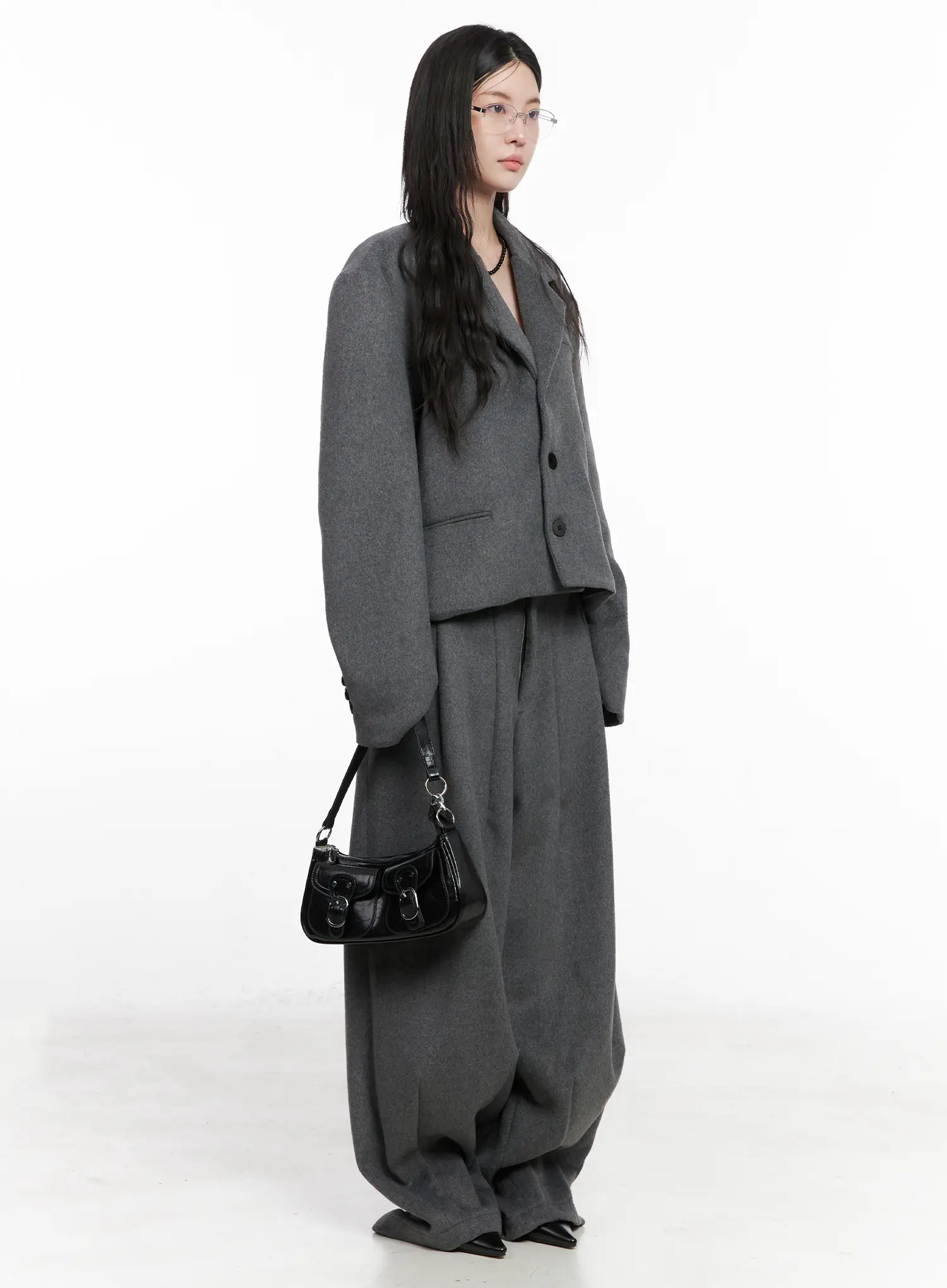 Wide Leg Tailored Trousers CN513 - Image 6
