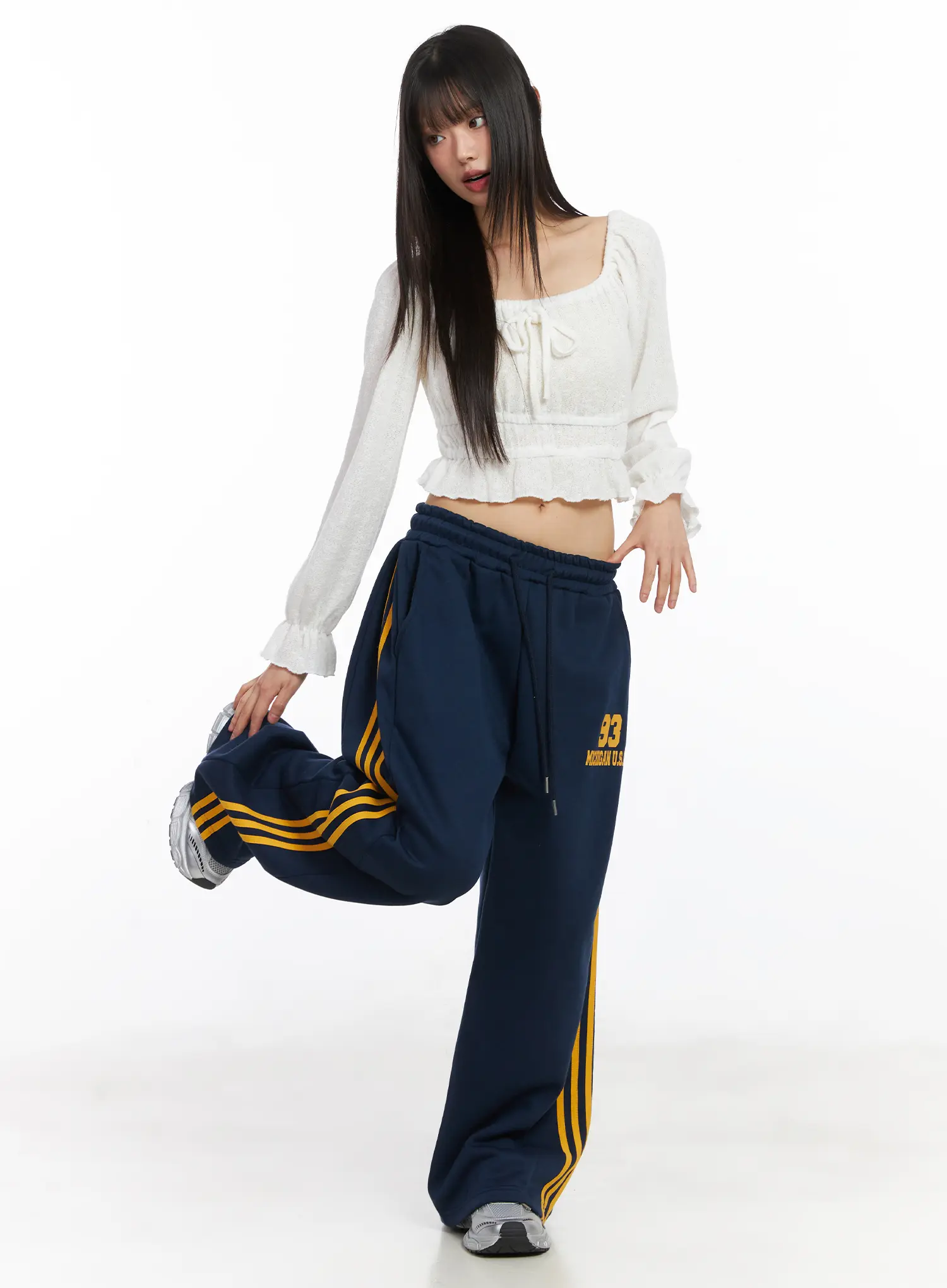 Wide Leg Track Pants CD519 - Image 3