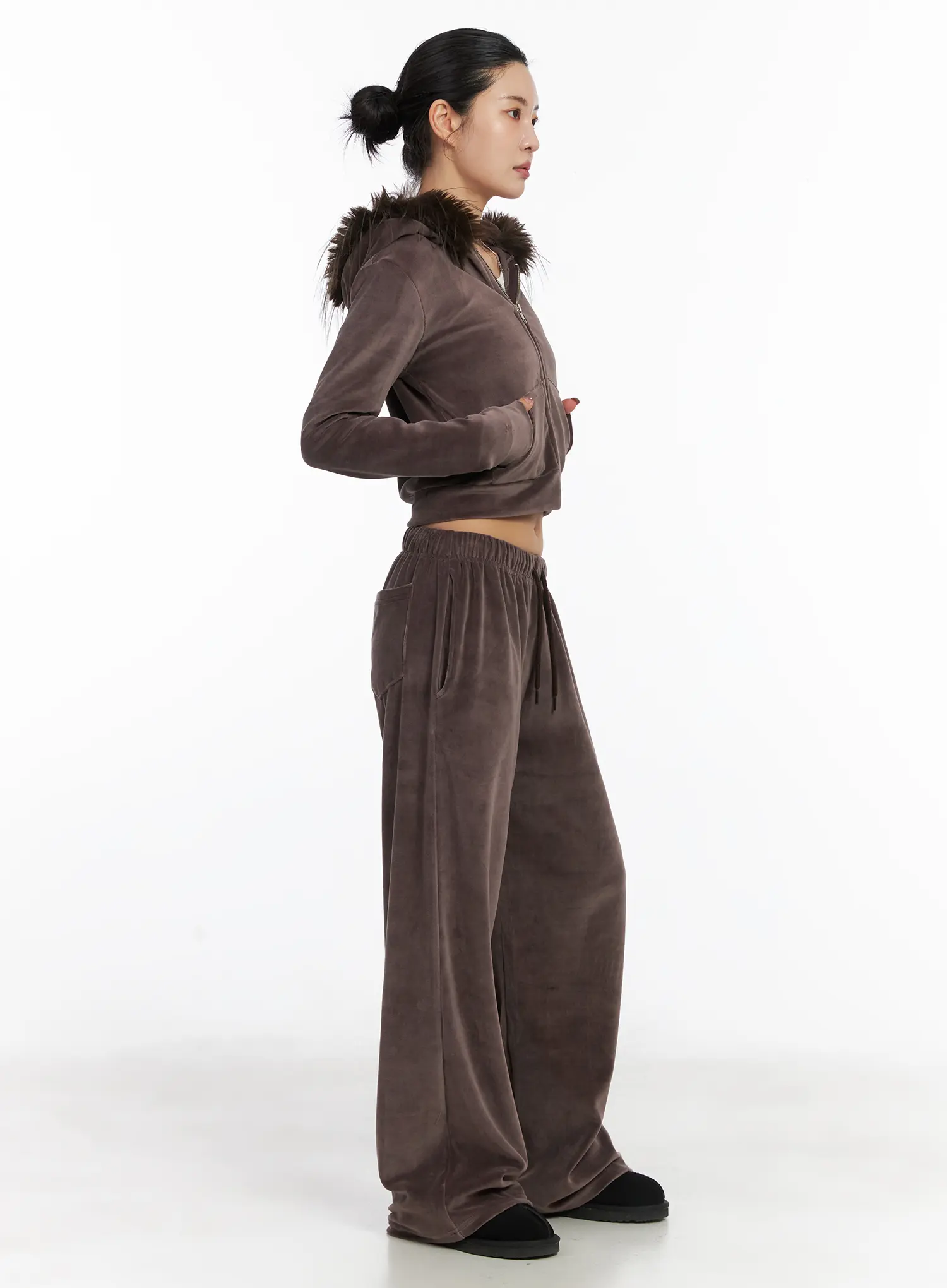 Wide Leg Velvet Track Pants CD508 - Image 5