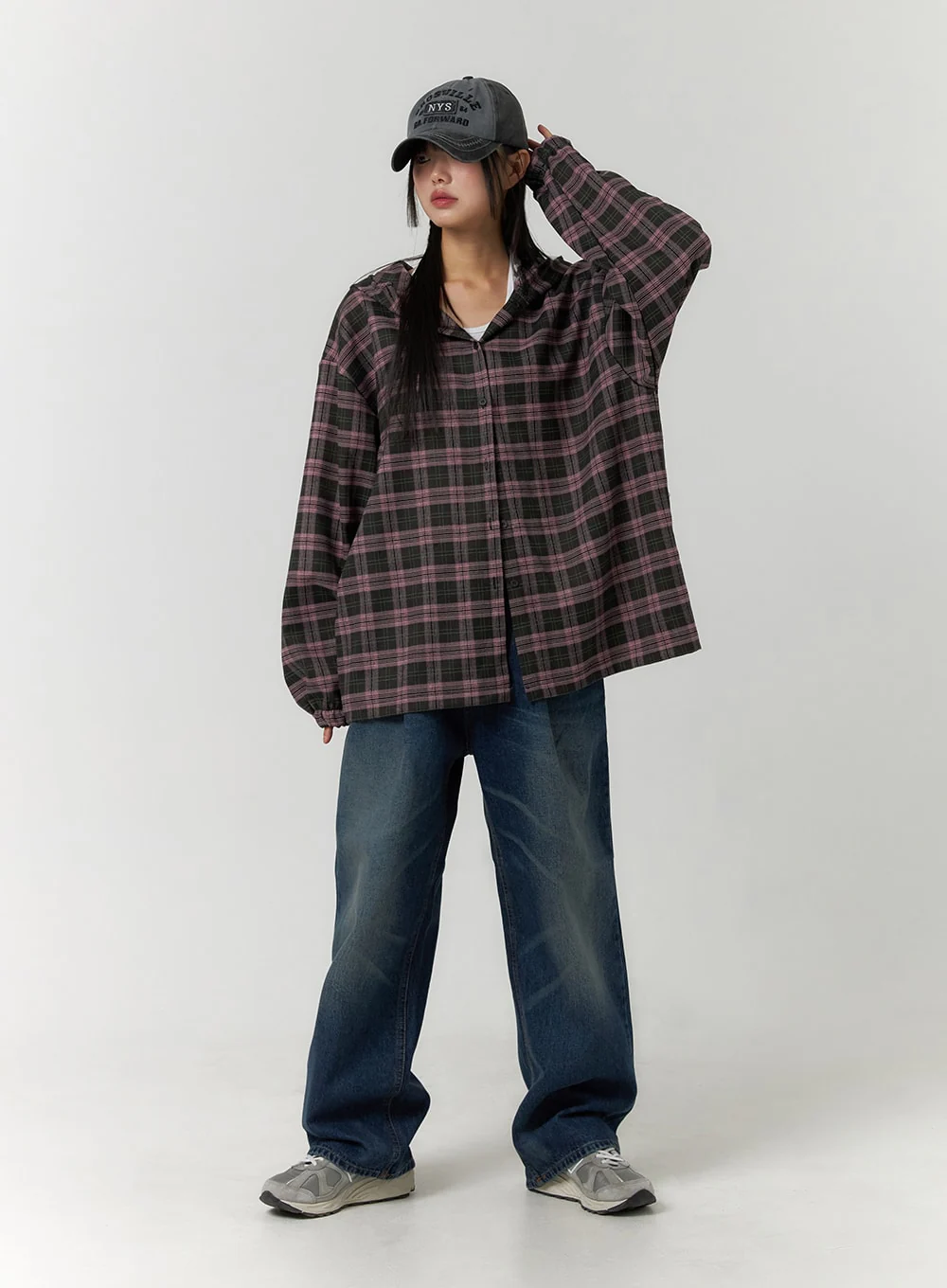 Wide Leg Washed Denim Jeans CF407 - Image 5